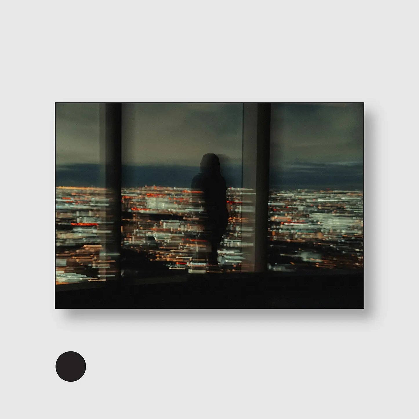 Urban Silhouette (Graphic Only) with Black Frame - Intimate People Wall Art