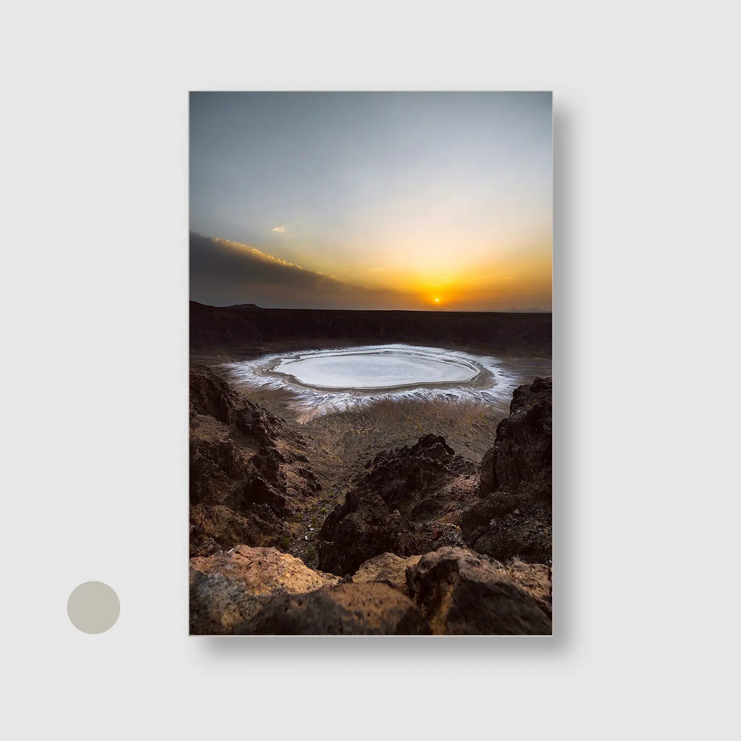 Eye of the Earth (Graphic Only) with Silver Frame - Dramatic Nature Wall Art