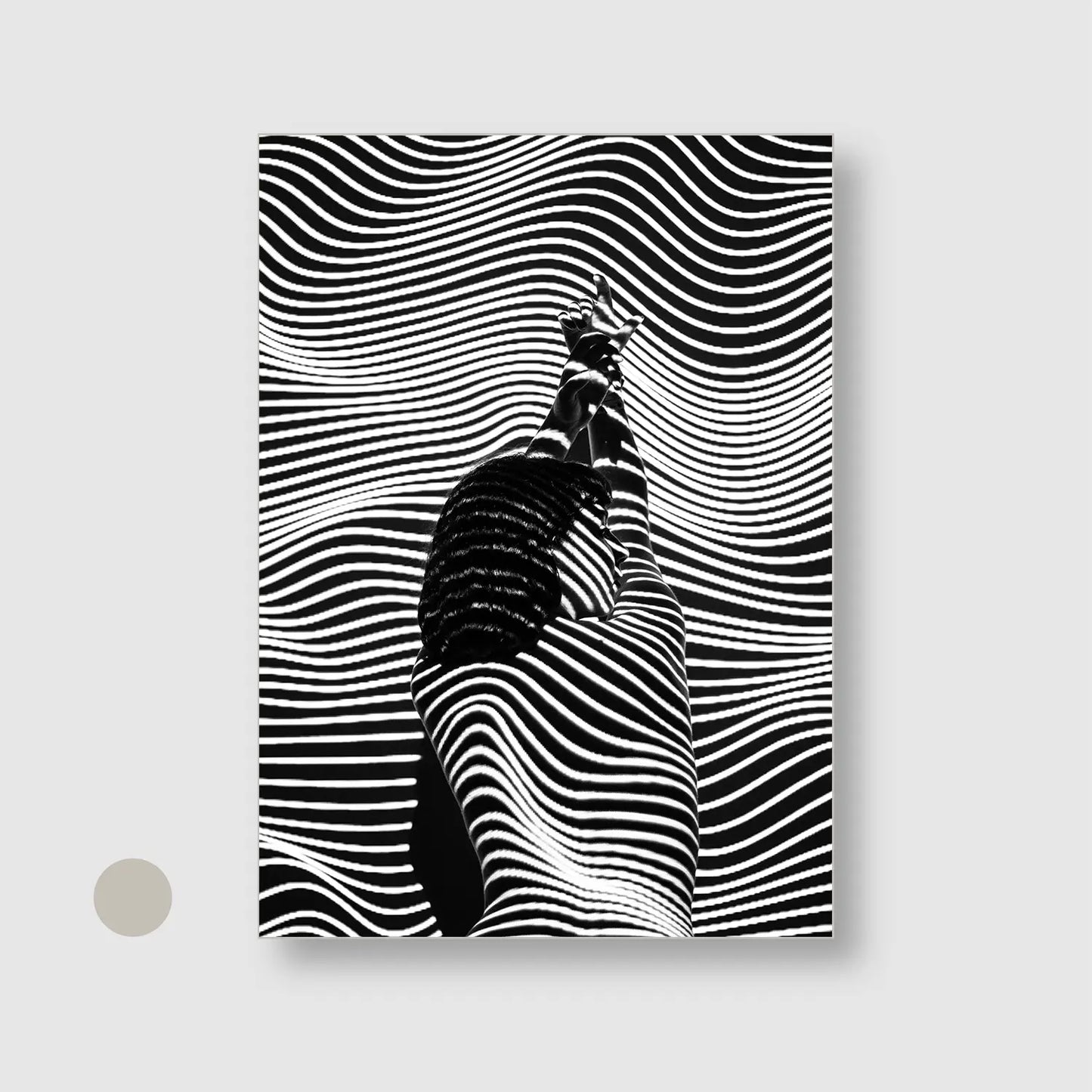 Human Topography with Silver Frame - Intimate People Wall Art
