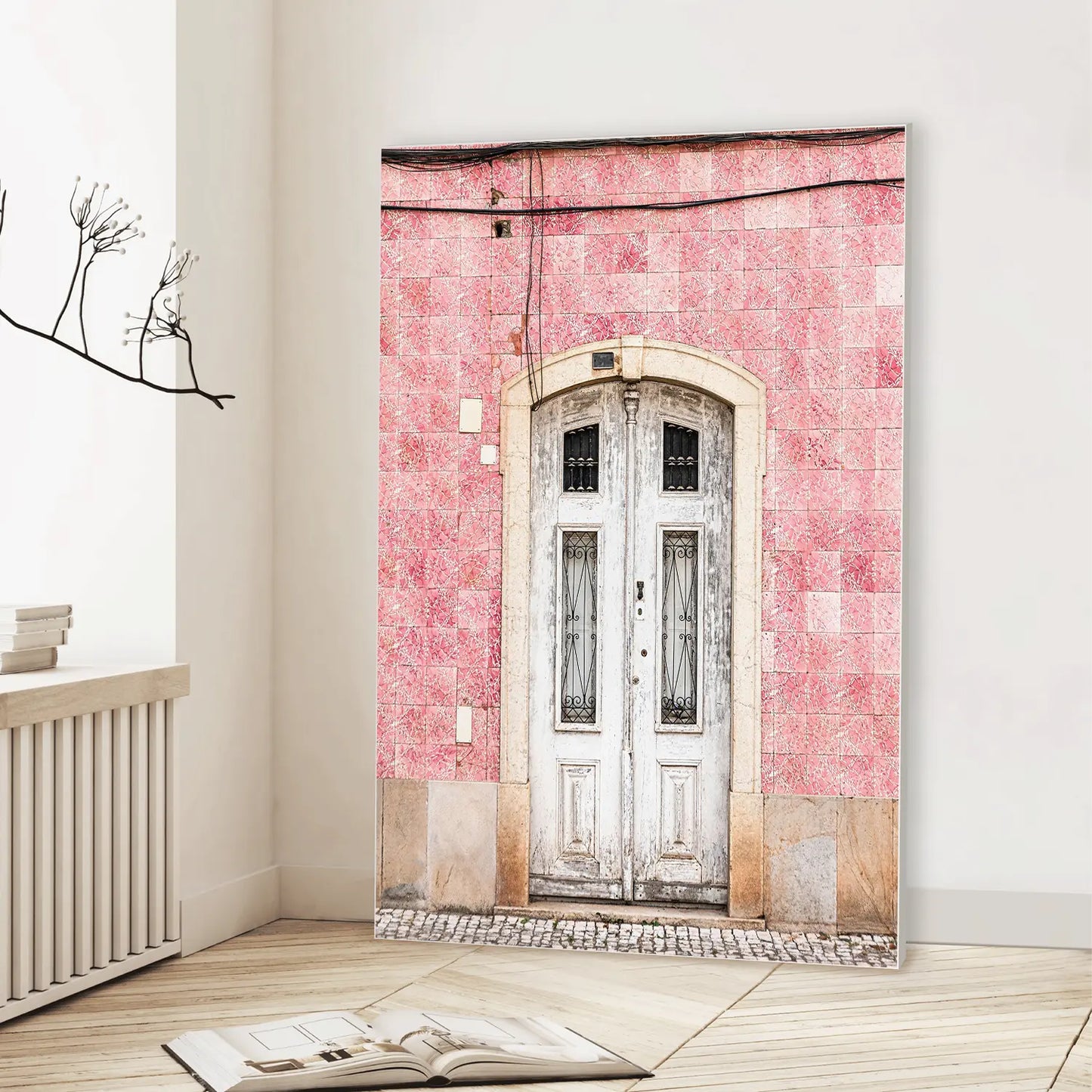Rose Facade (Graphic Only) Lifestyle View - Minimal Urban Wall Art
