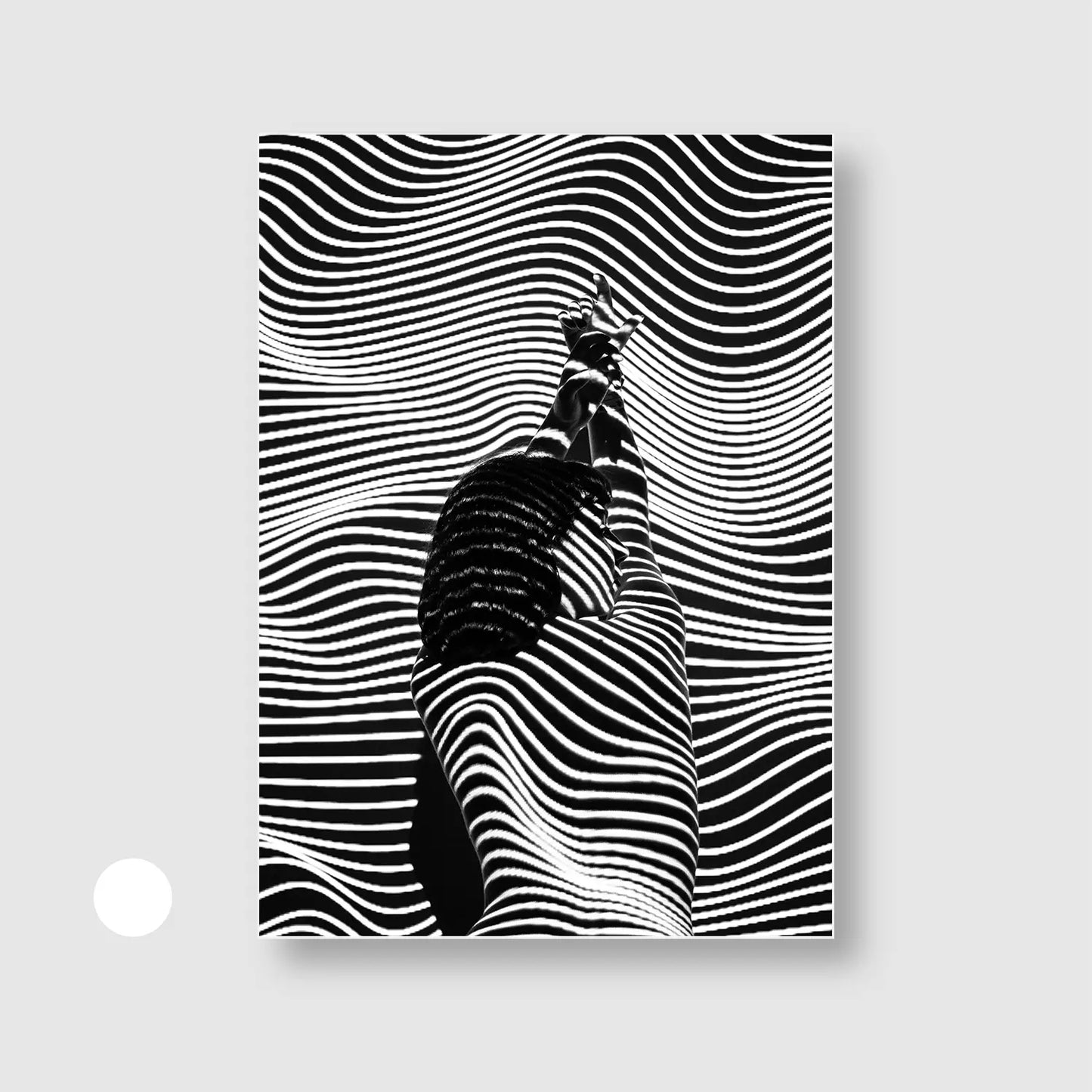 Human Topography (Graphic Only) with White Frame - Intimate People Wall Art