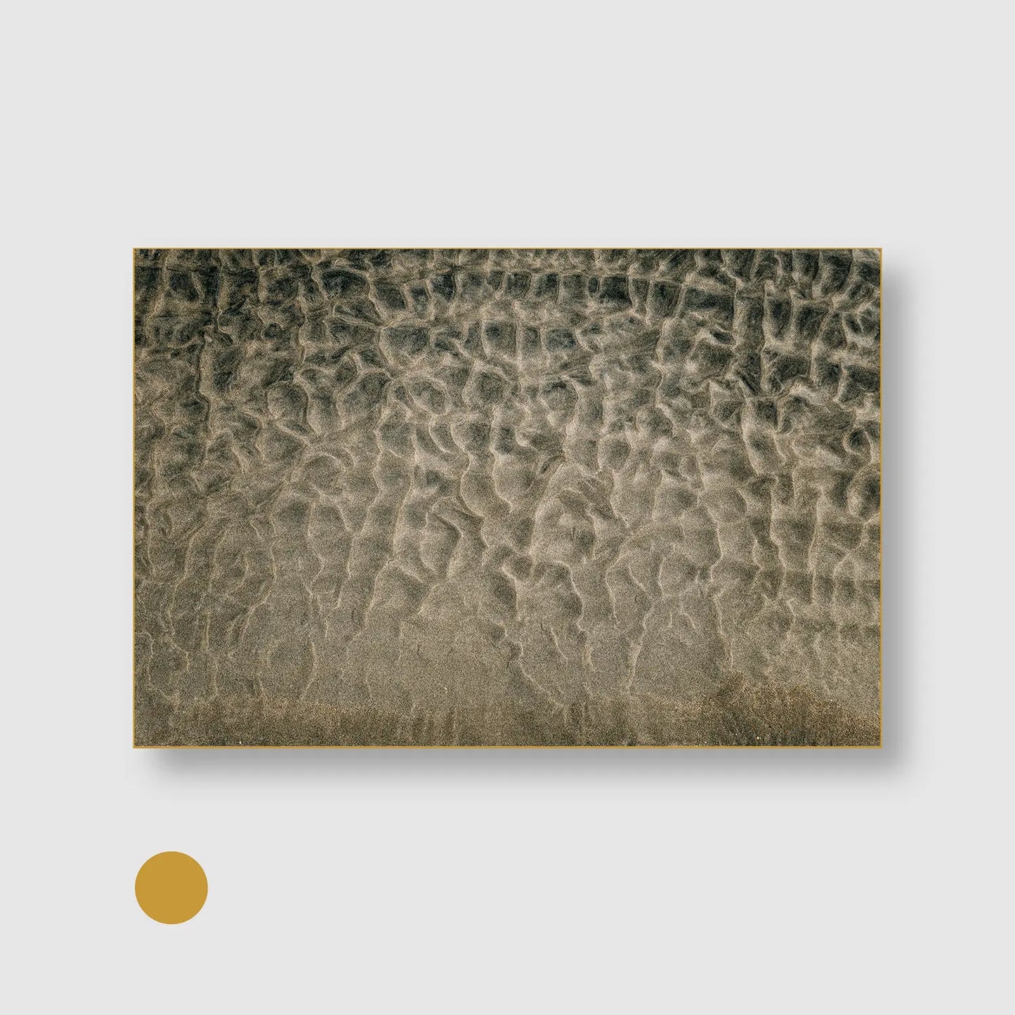 Sand Ripple Serenity (Graphic Only) with Gold Frame - Minimal Texture Wall Art