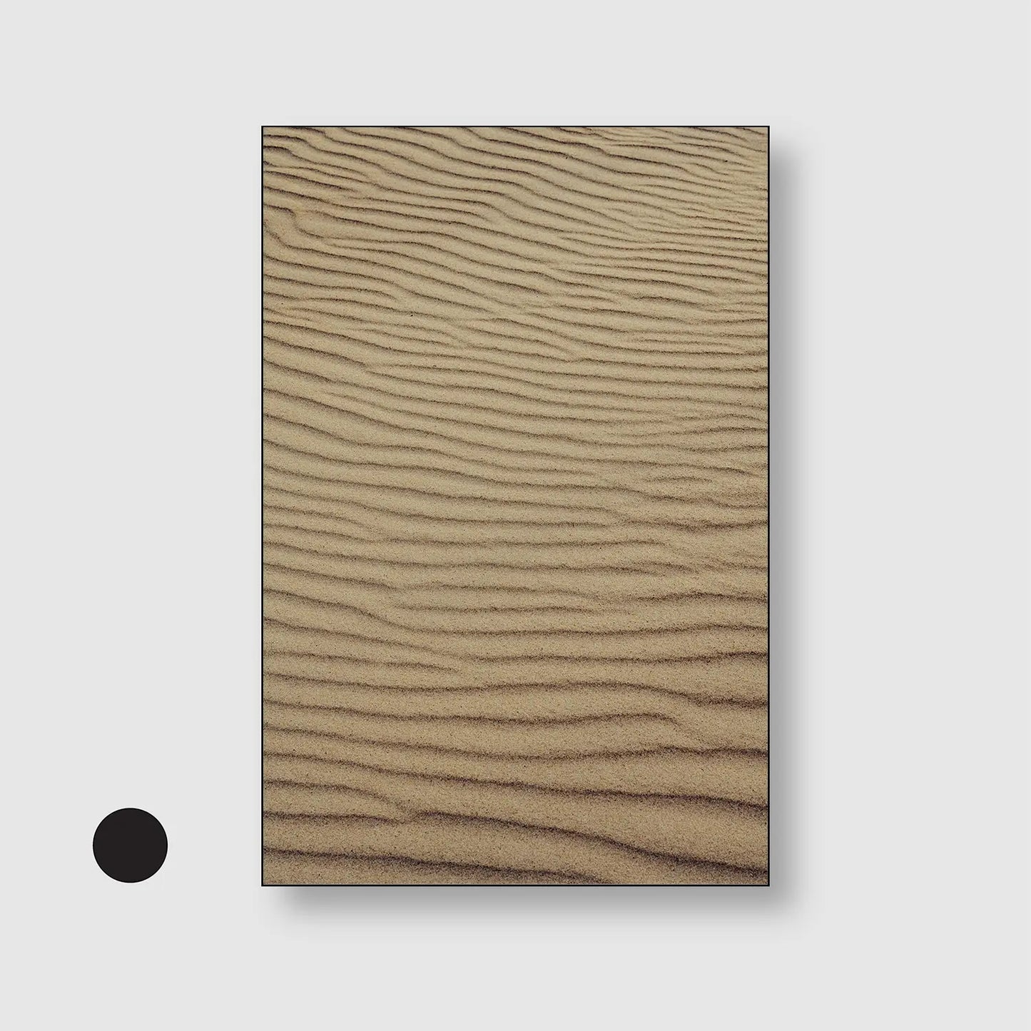 Desert Lines (Graphic Only) with Black Frame - Minimal Nature Wall Art