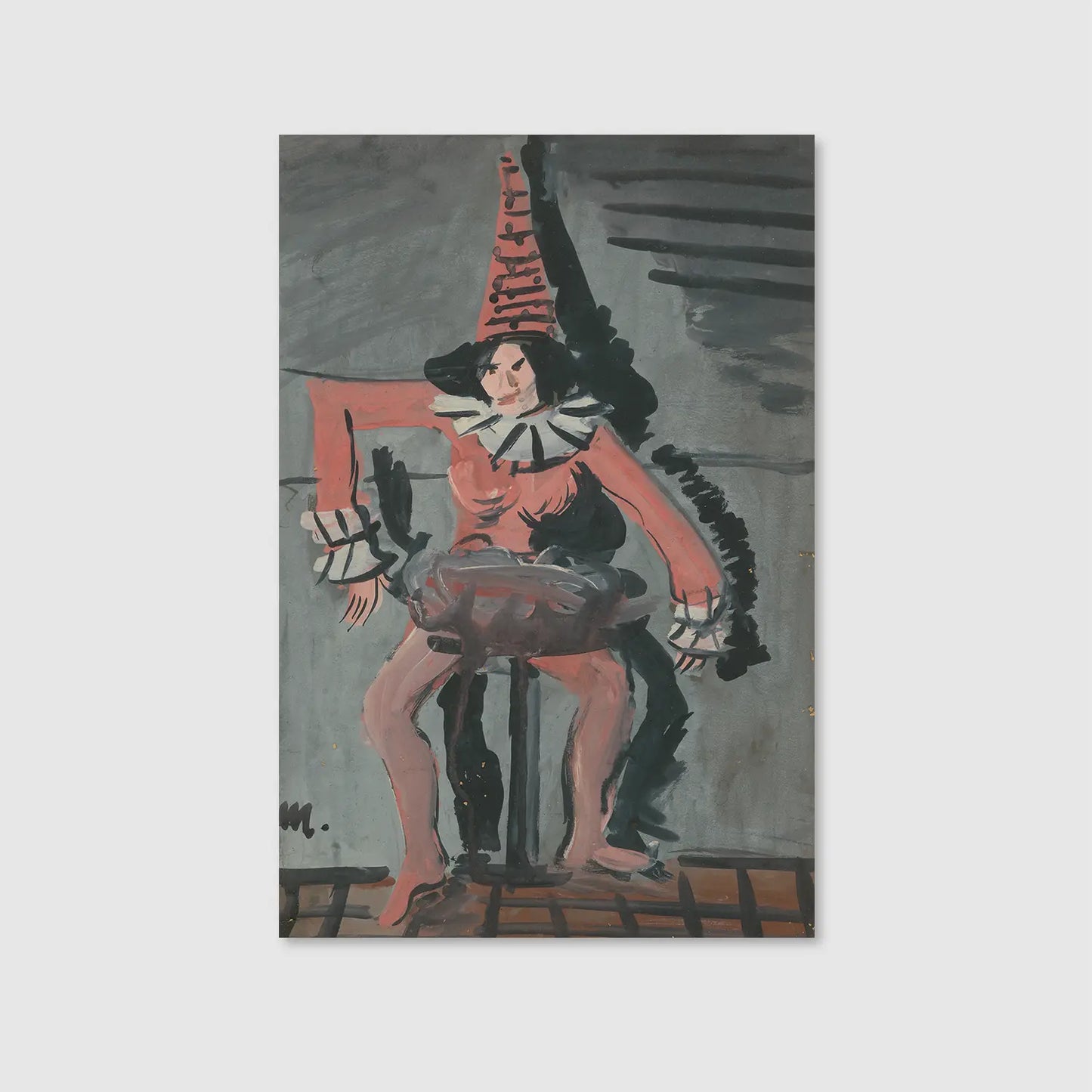Pierot (1836) (Graphic Only) - Playful Abstract Wall Art for Living room