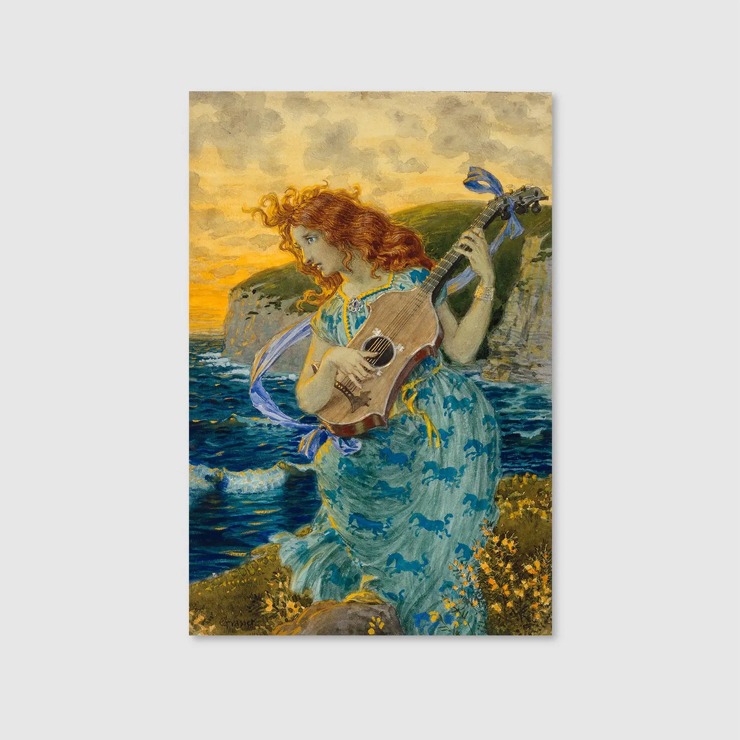 The Bard's Daughter (1900) (Graphic Only) - Cozy Abstract Wall Art for Living room