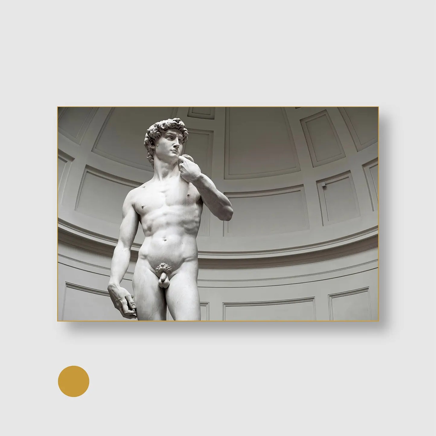David Masterpiece (Graphic Only) with Gold Frame - Intimate People Wall Art