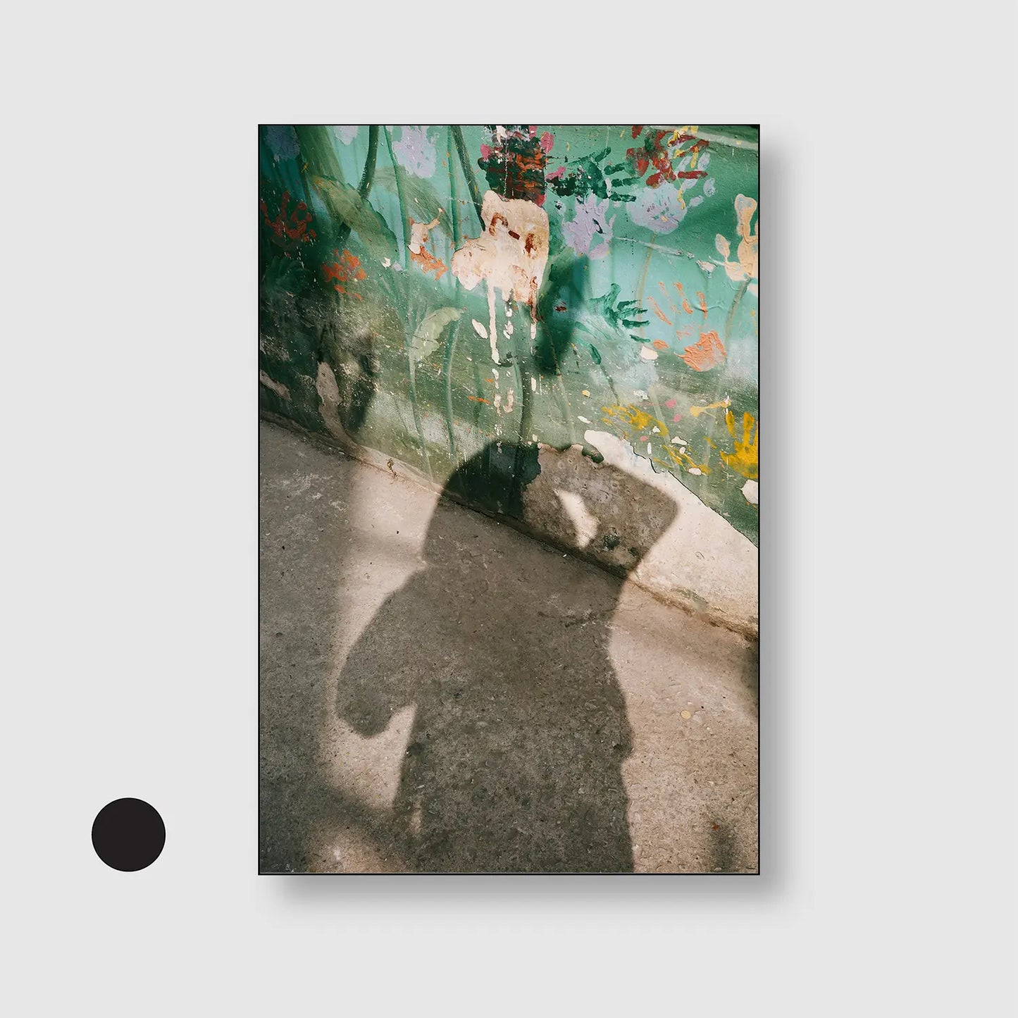 Afternoon Silhouette (Graphic Only) with Black Frame - Minimal Urban Wall Art