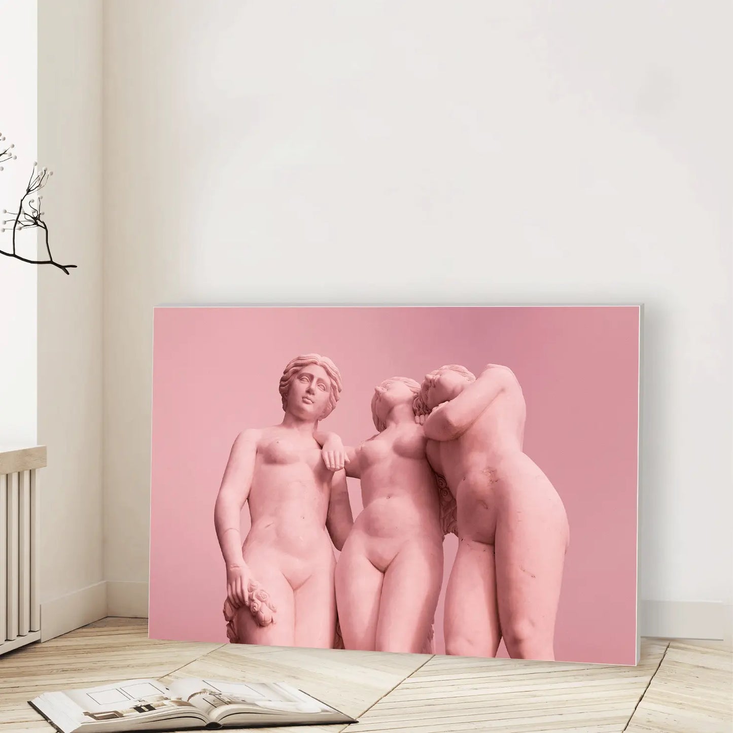 Blush in Marble (Graphic Only) Lifestyle View - Intimate People Wall Art