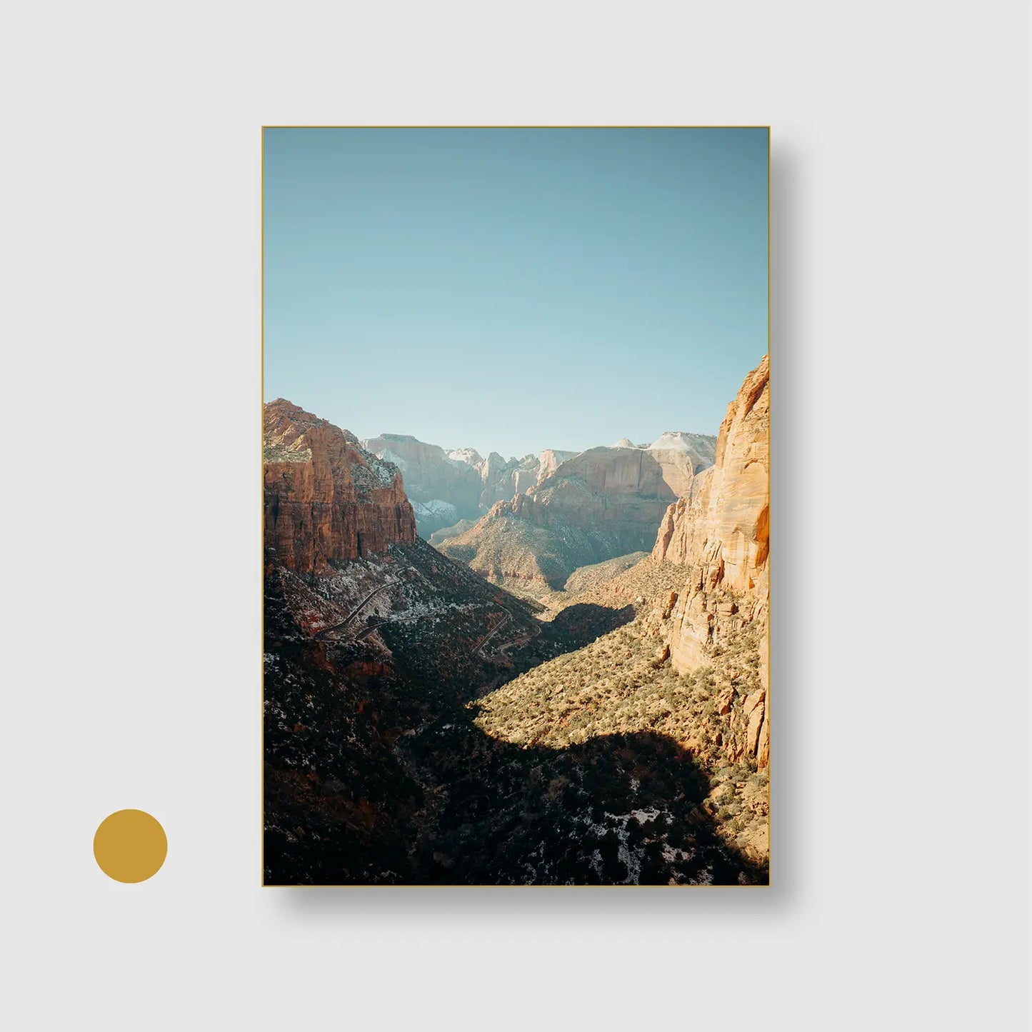 Desert Cathedral (Graphic Only) with Gold Frame - Dramatic Nature Wall Art