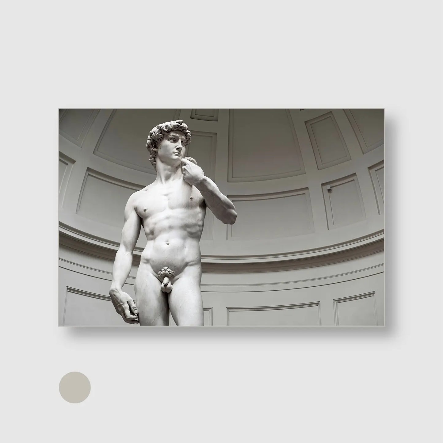 David Masterpiece (Graphic Only) with Silver Frame - Intimate People Wall Art