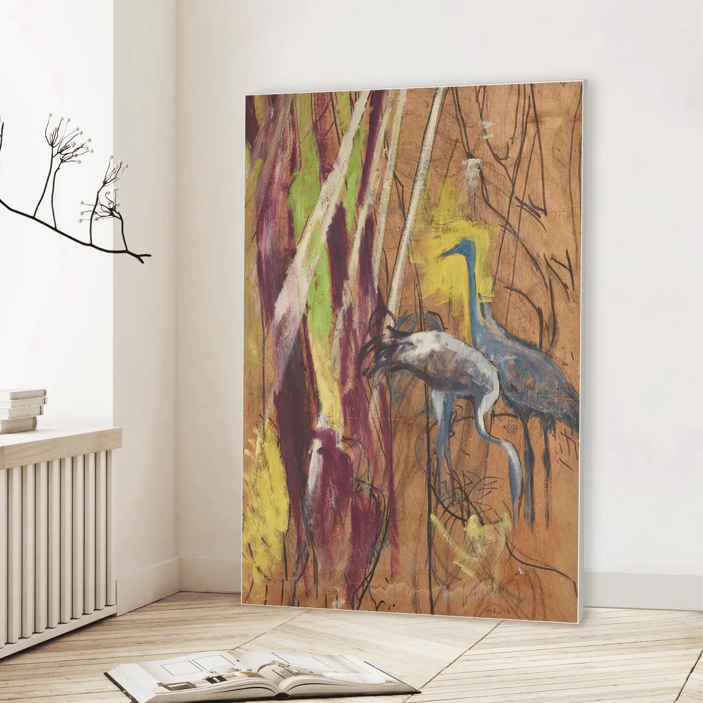 Heron (1923) (Graphic Only) Lifestyle View - Cozy Abstract Wall Art