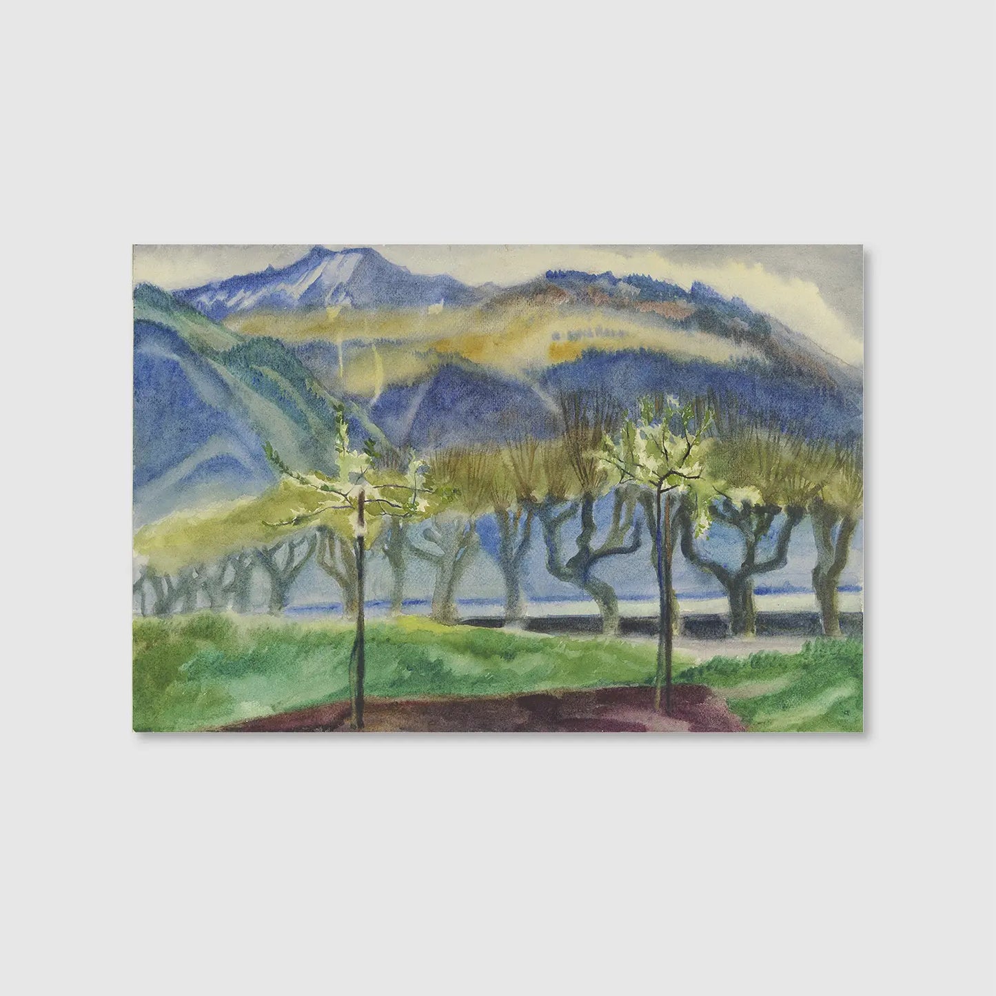 Near Clarens on Lake Geneva (1924) (Graphic Only) - Serene Landscape Wall Art for Living room