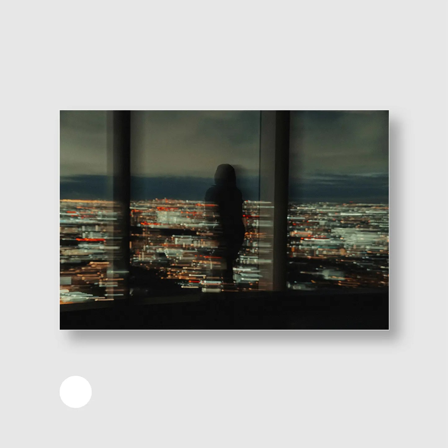 Urban Silhouette (Graphic Only) with White Frame - Intimate People Wall Art
