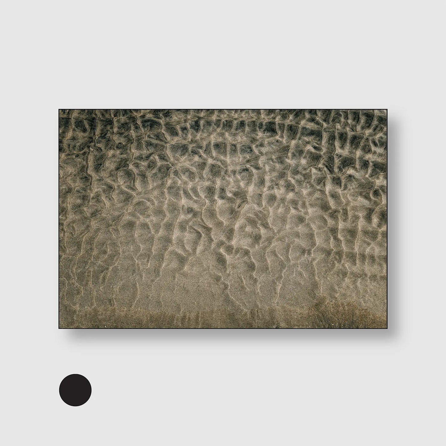 Sand Ripple Serenity (Graphic Only) with Black Frame - Minimal Texture Wall Art