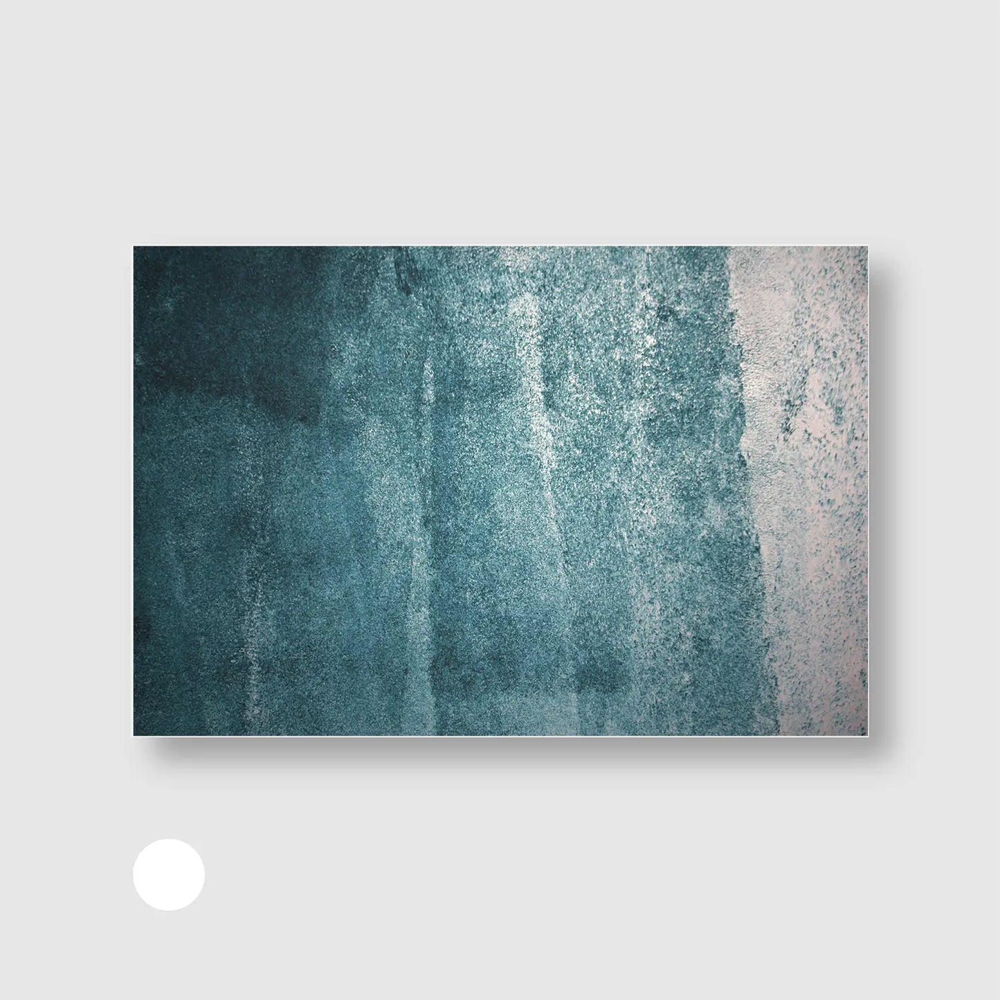Seafoam Shadow (Graphic Only) with White Frame - Serene Texture Wall Art