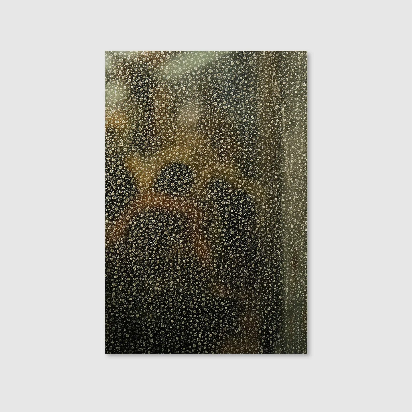 Droplets on Glass (Graphic Only) - Minimal Texture Wall Art for Office