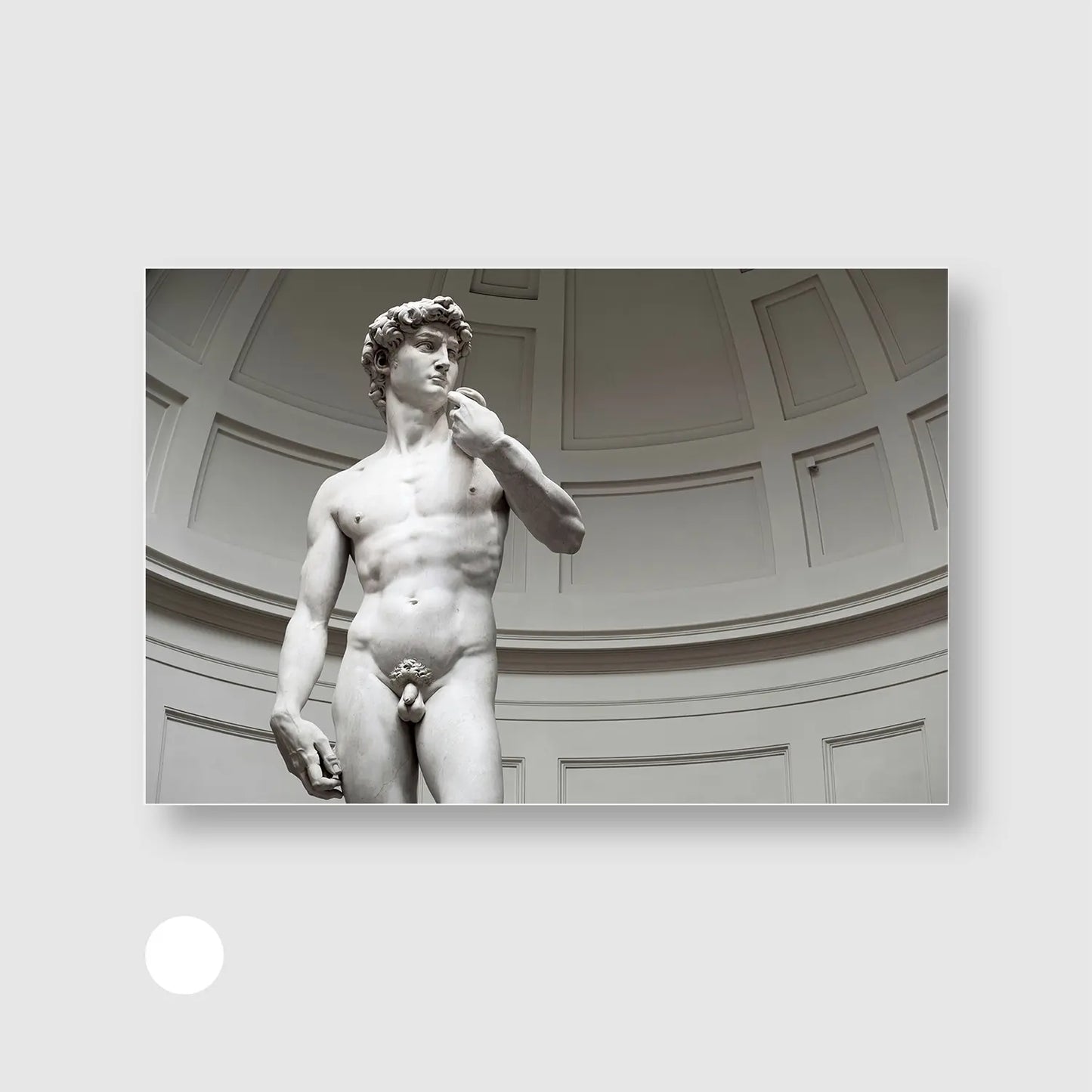 David Masterpiece (Graphic Only) with White Frame - Intimate People Wall Art