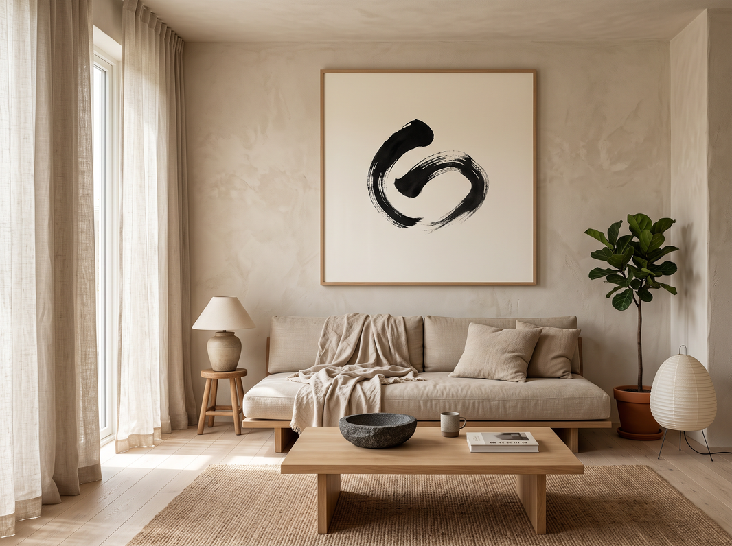 Japandi and Wabi-Sabi Walls: The Art of Negative Space, Organic Restraint, and Tactile Balance
