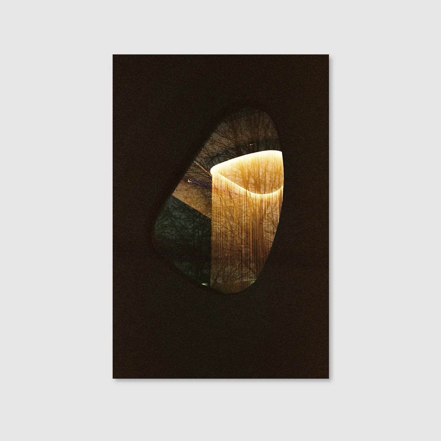 Golden Portal (Graphic Only) - Minimal Abstract Wall Art for Bedroom