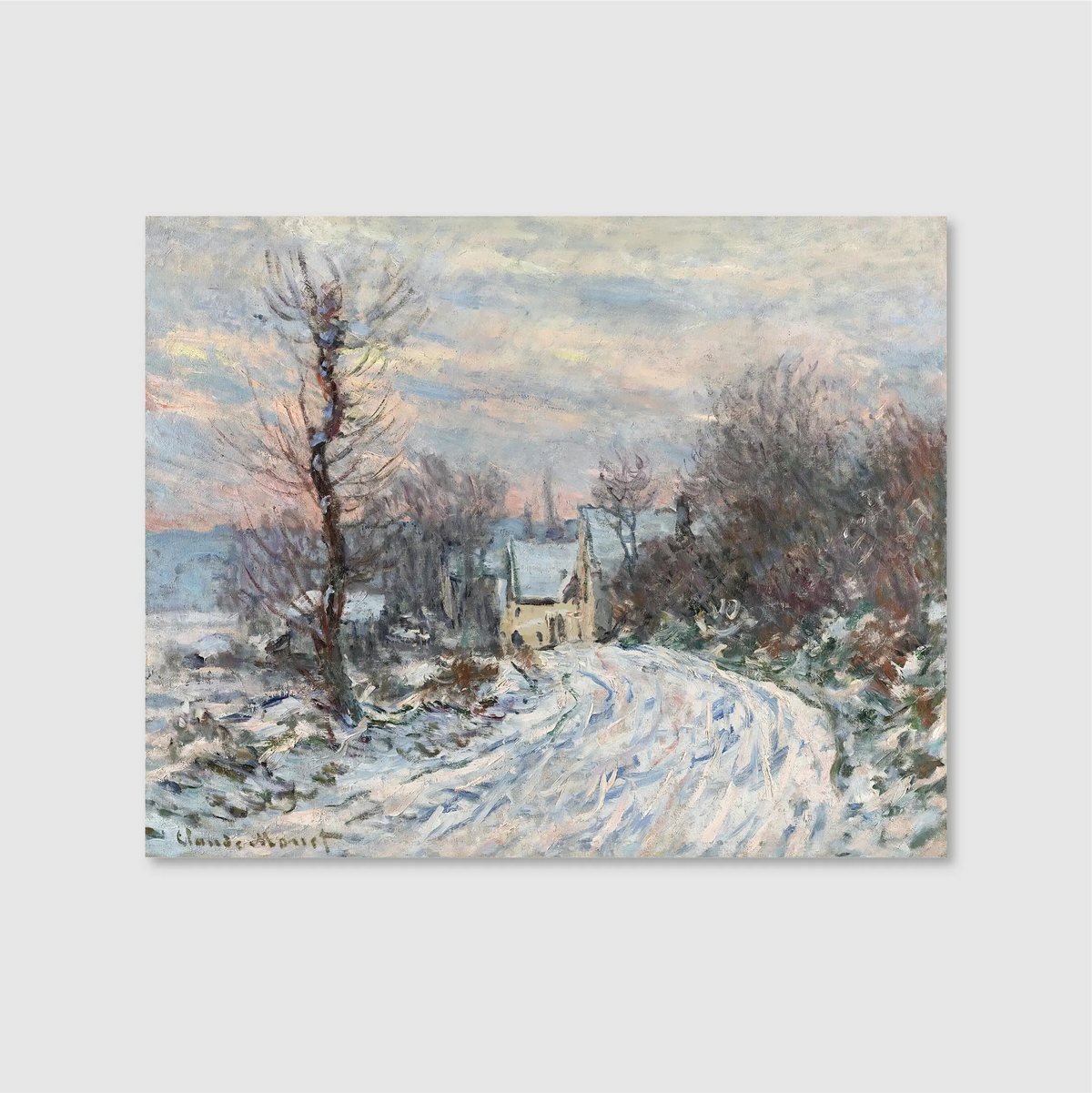Entering the Village of Vetheuil in Winter