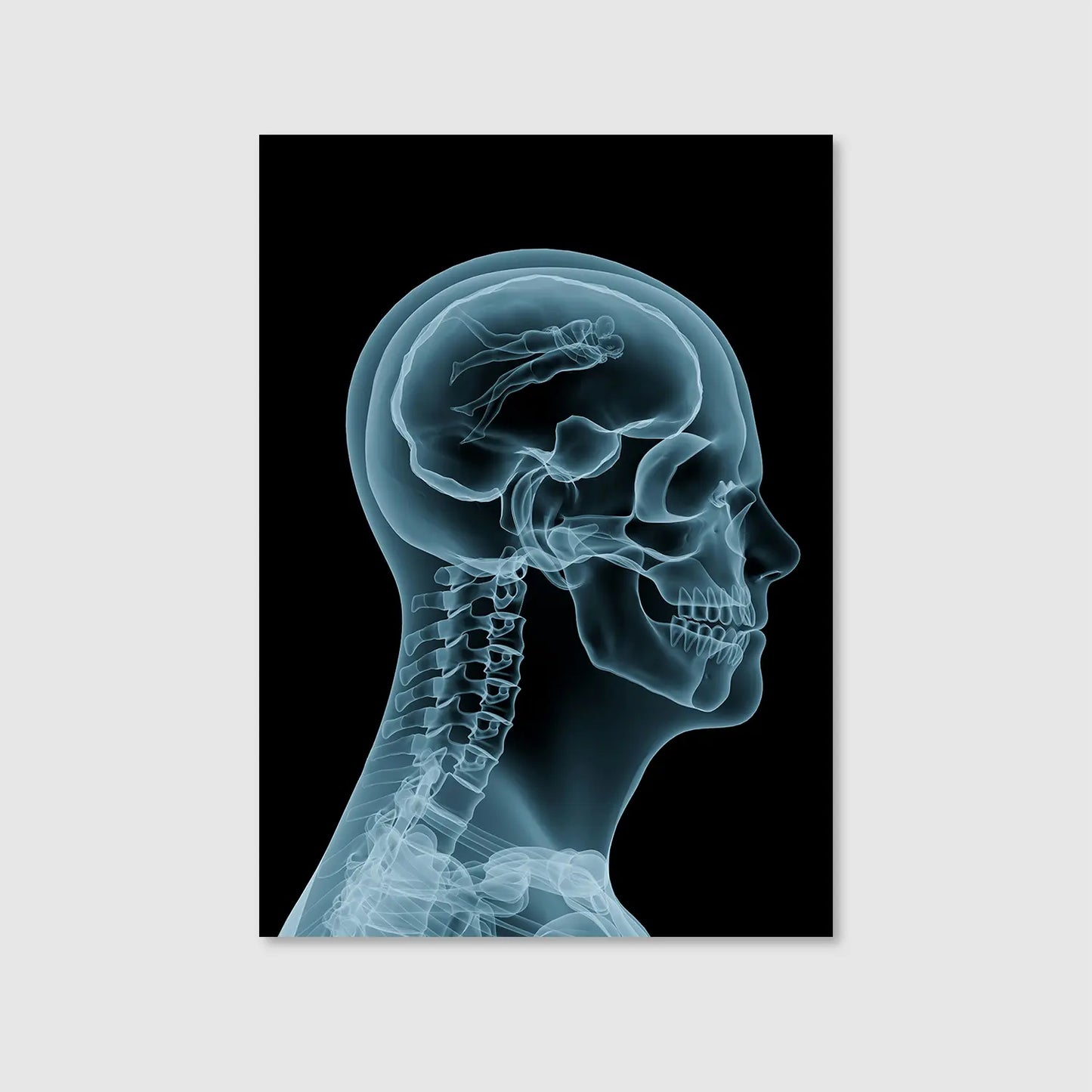 Love on the Mind (Graphic Only) - Futuristic Abstract Wall Art for Office