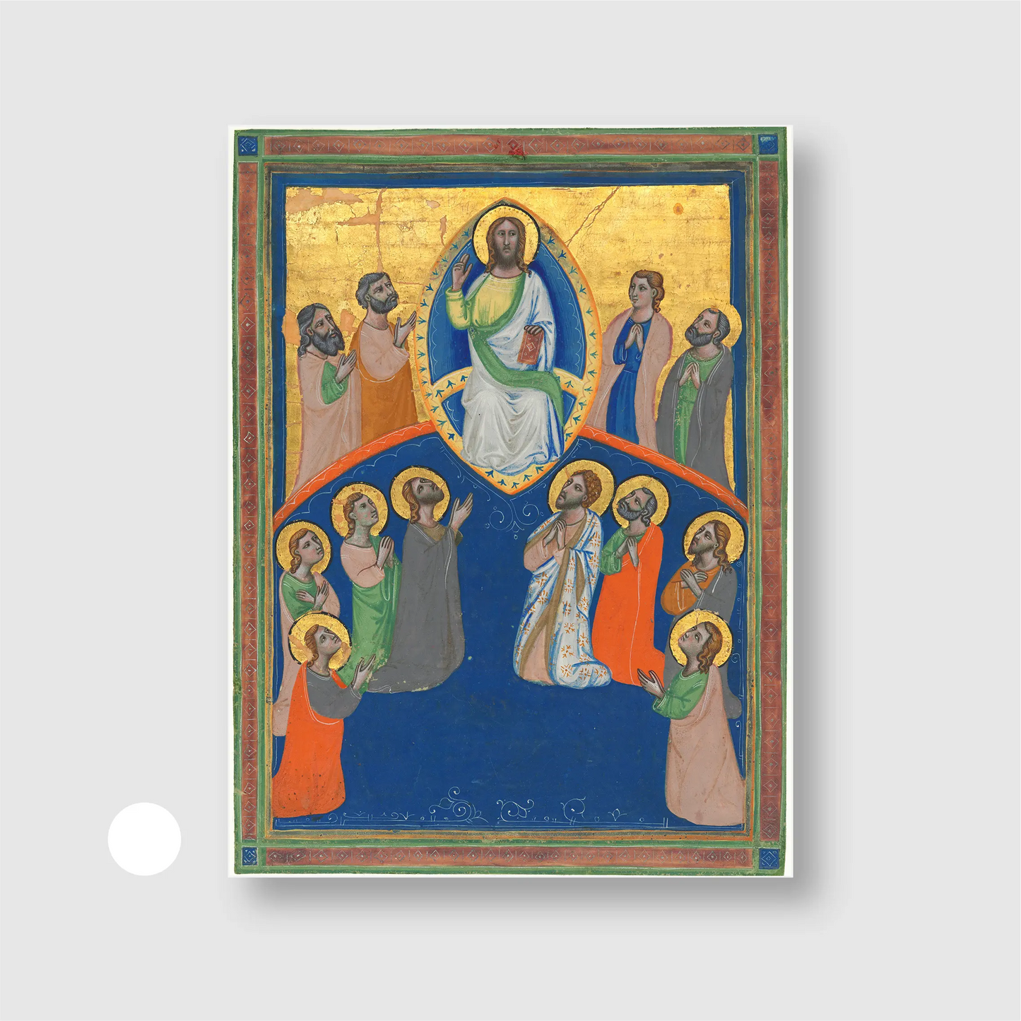Christ in Majesty with Twelve Apostles (c. 1320)