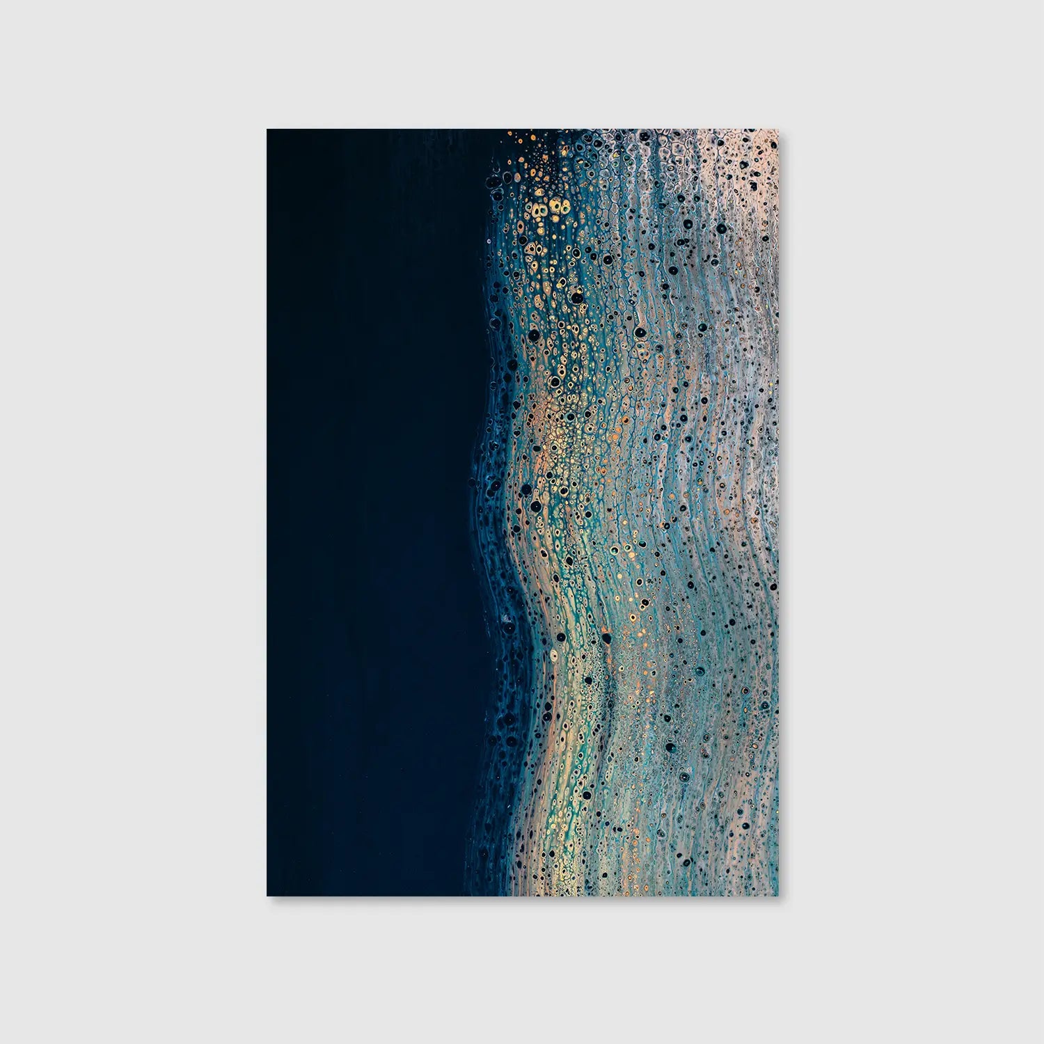 Midnight Tides (Graphic Only) - Serene Abstract Wall Art for Living room