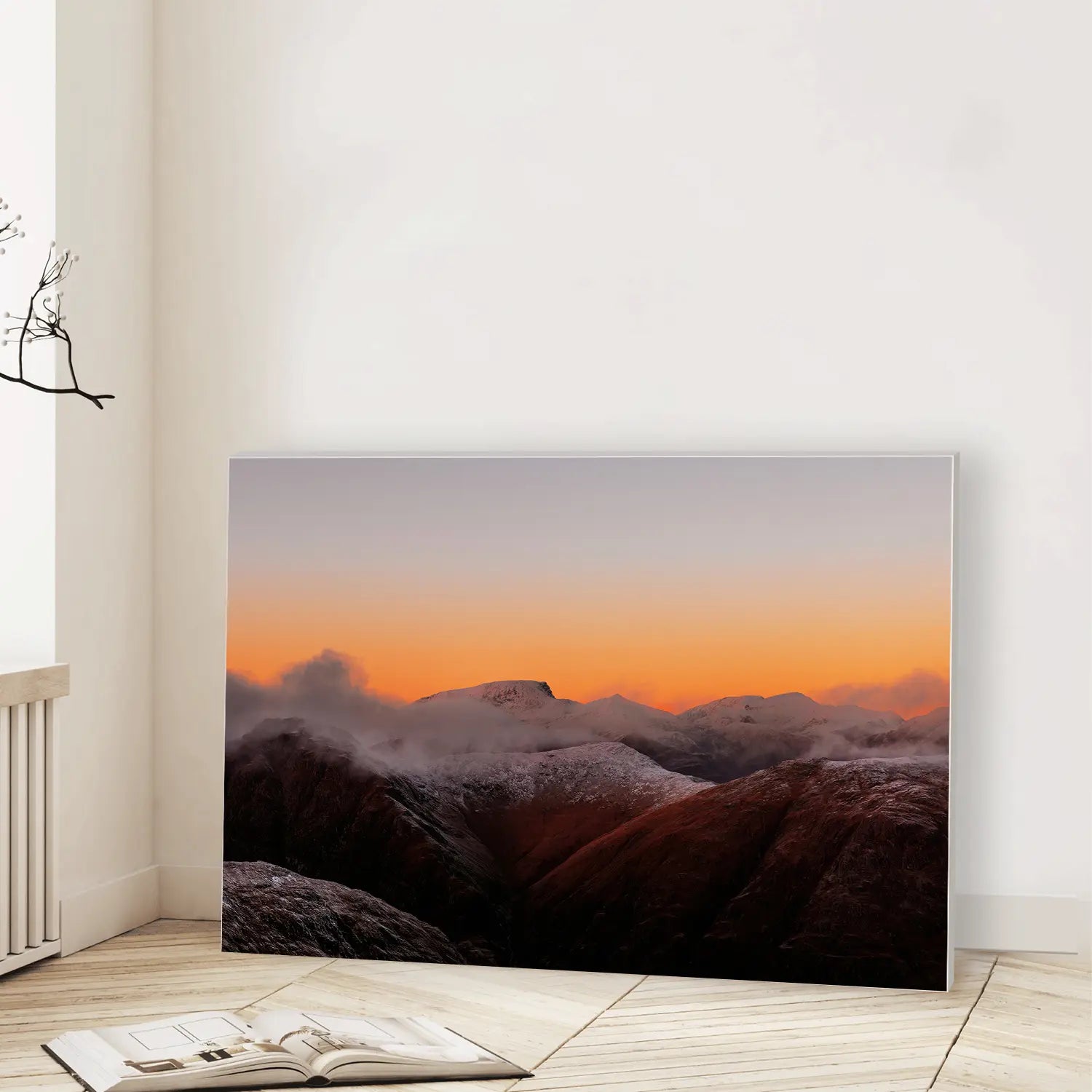 Alpenglow Ridge (Graphic Only) Lifestyle View - Cozy Nature Wall Art