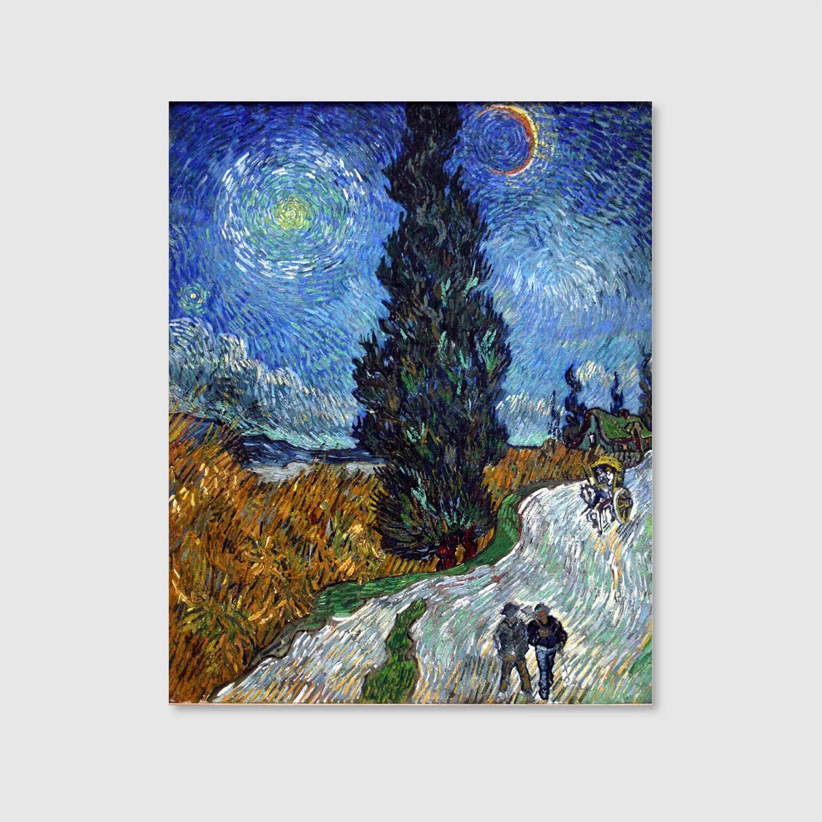 Road with Cypress and Star