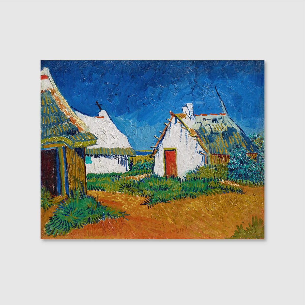 Three White Cottages in Saintes-Maries