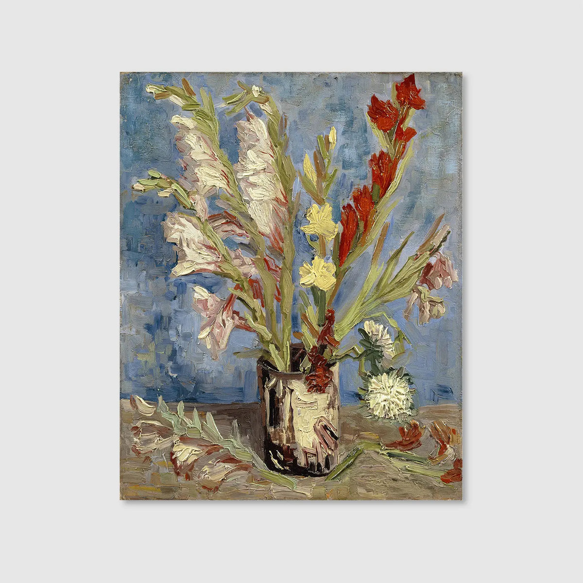 Vase with Gladioli and China Asters