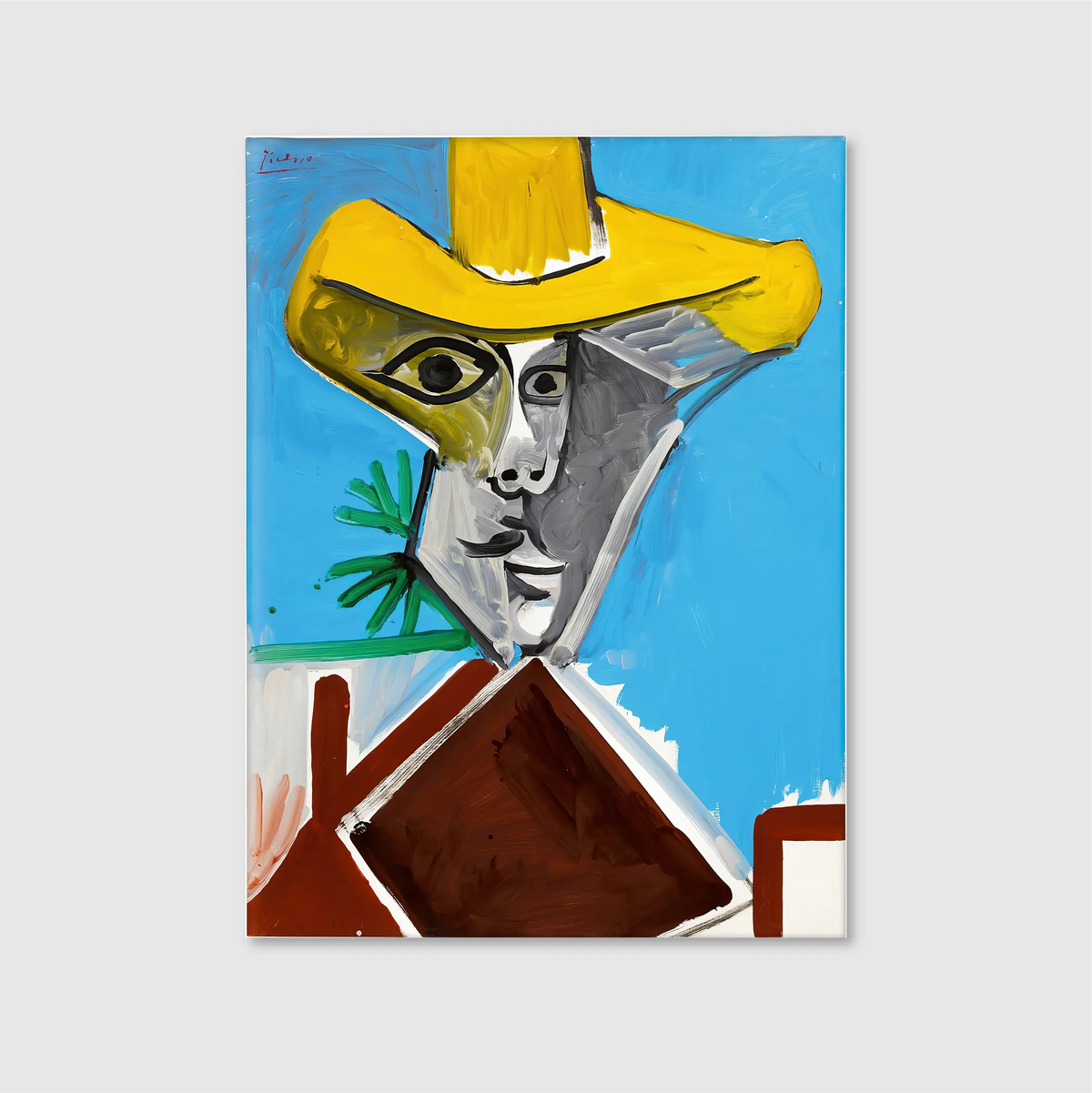 Cubist Soul Beneath Yellow