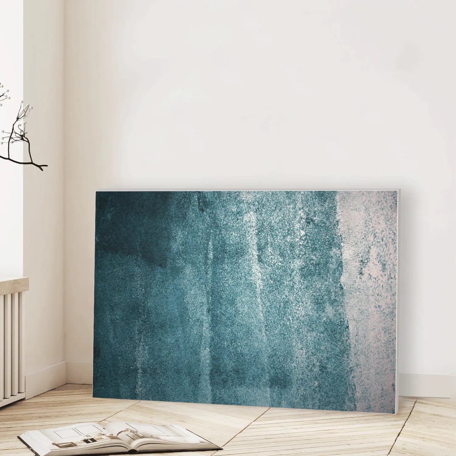 Seafoam Shadow (Graphic Only) Lifestyle View - Serene Texture Wall Art