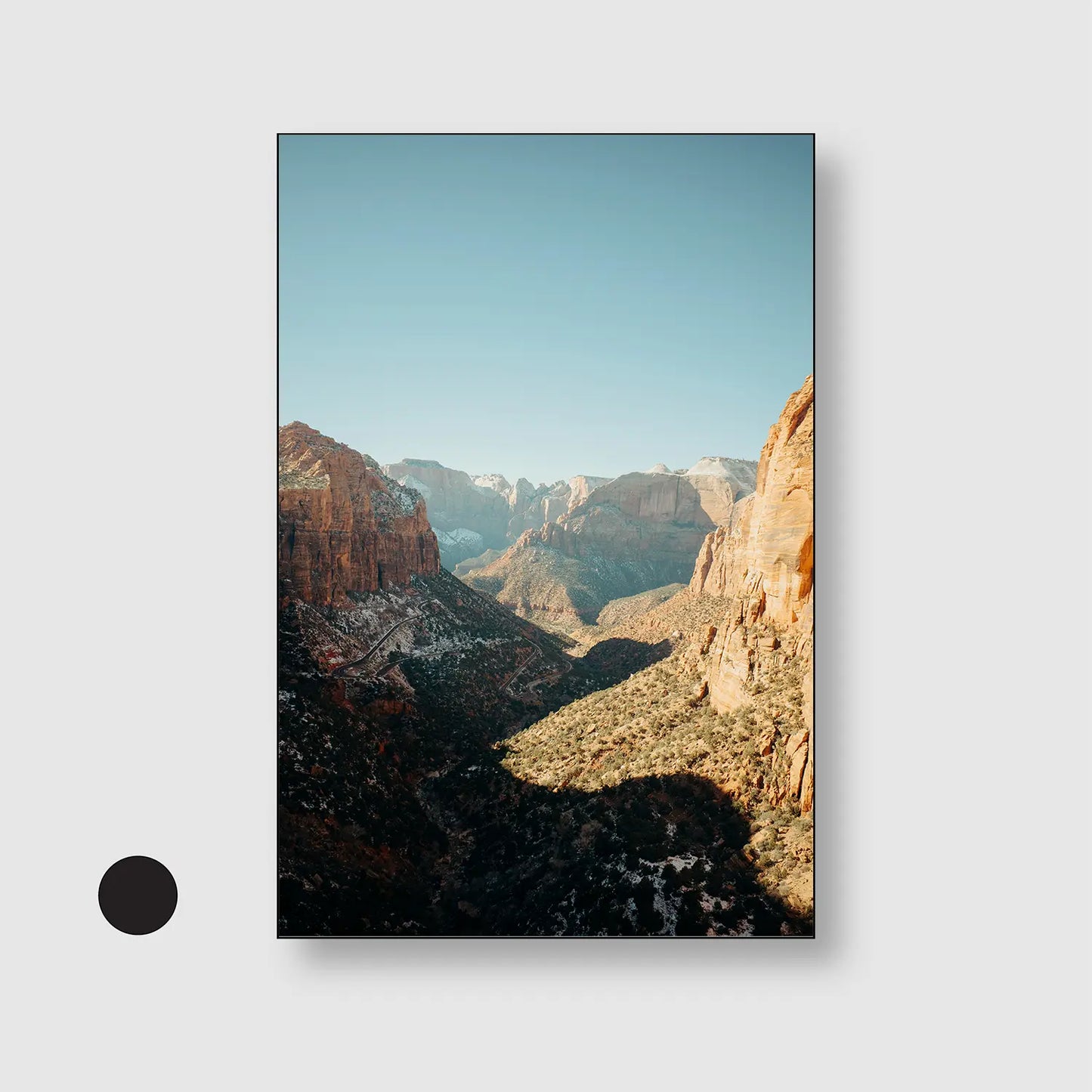Desert Cathedral (Graphic Only) with Black Frame - Dramatic Nature Wall Art
