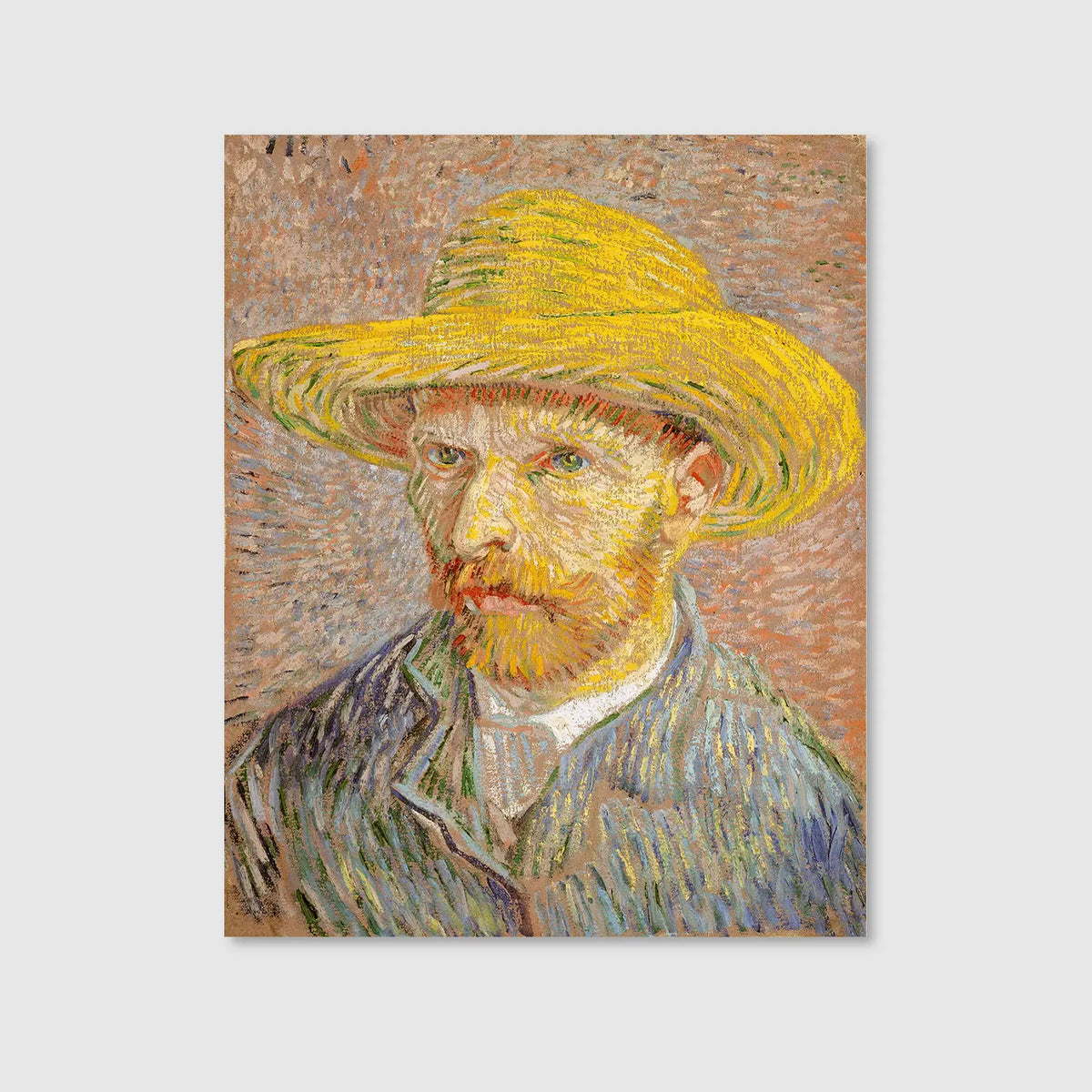 Self-Portrait with a Straw Hat