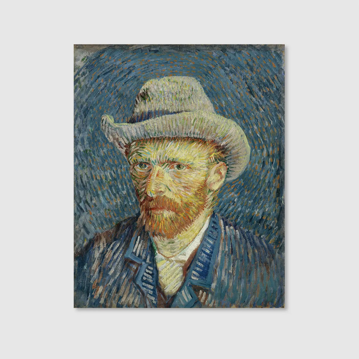 Self-Portrait with Grey Felt Hat