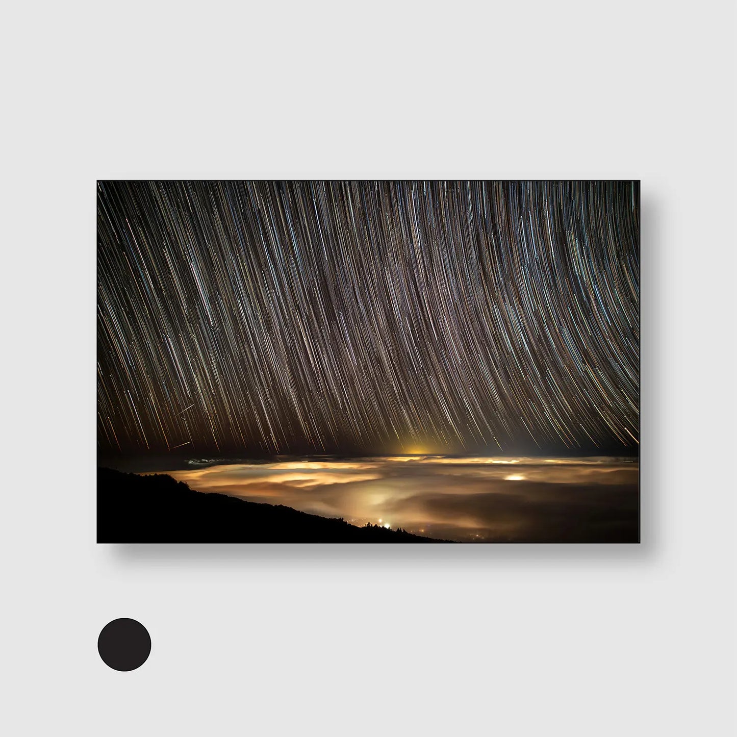 Heaven in Motion (Graphic Only) with Black Frame - Dramatic Nature Wall Art