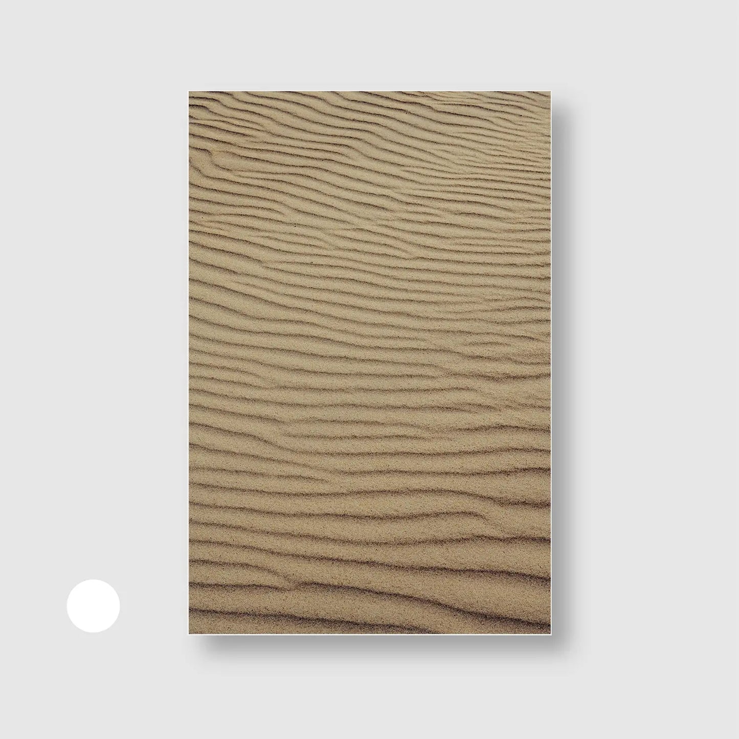 Desert Lines (Graphic Only) with White Frame - Minimal Nature Wall Art