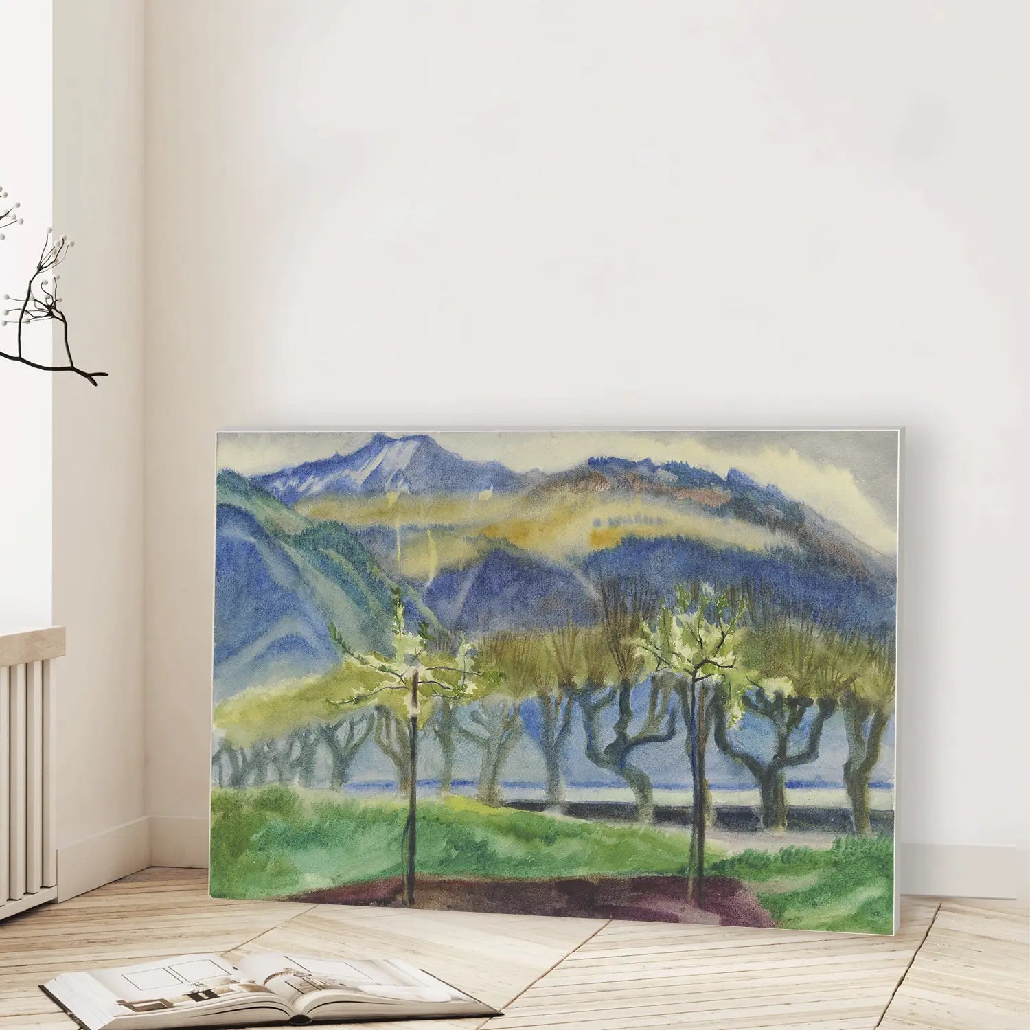 Near Clarens on Lake Geneva (1924) (Graphic Only) Lifestyle View - Serene Landscape Wall Art