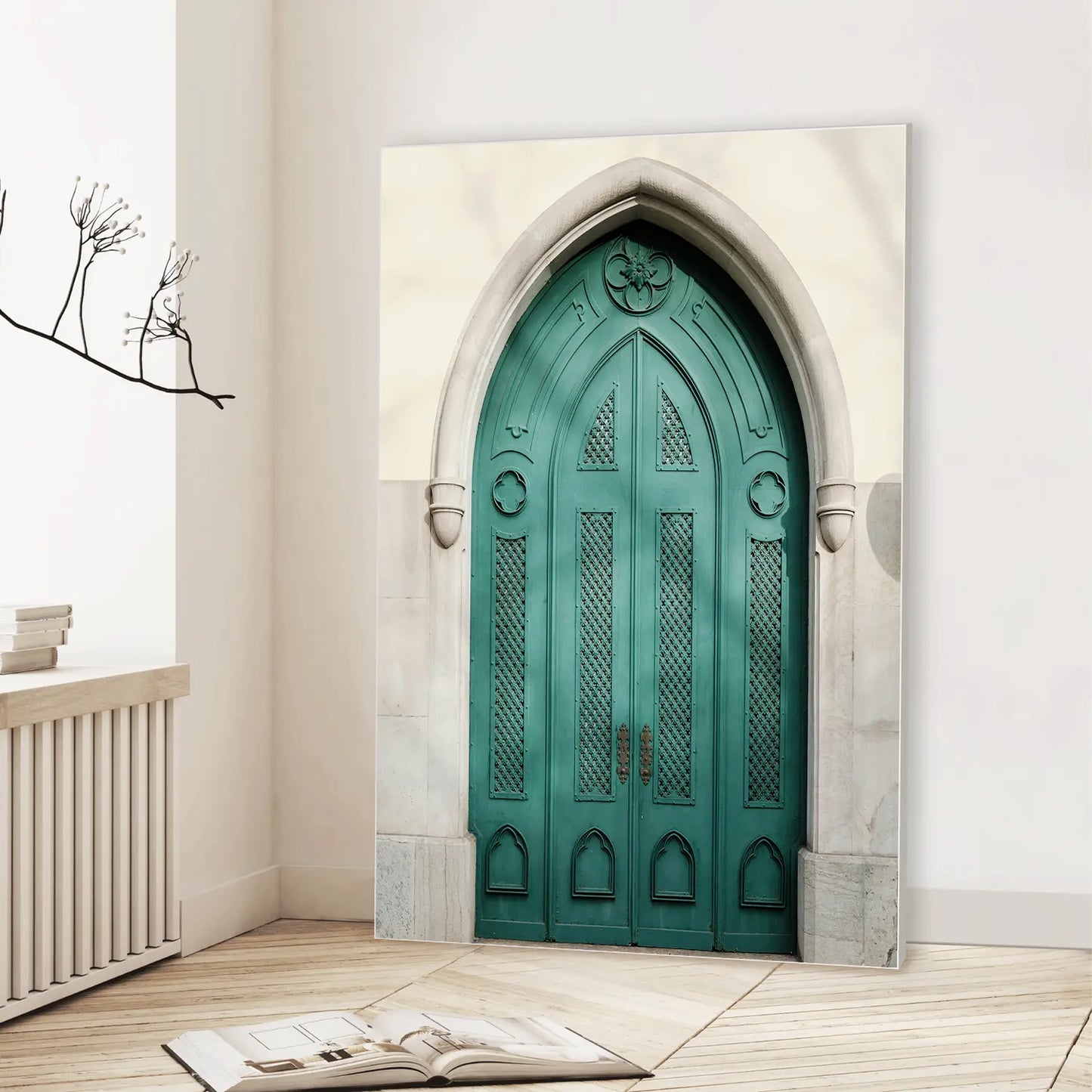 Emerald Entrance (Graphic Only) Lifestyle View - Minimal Urban Wall Art