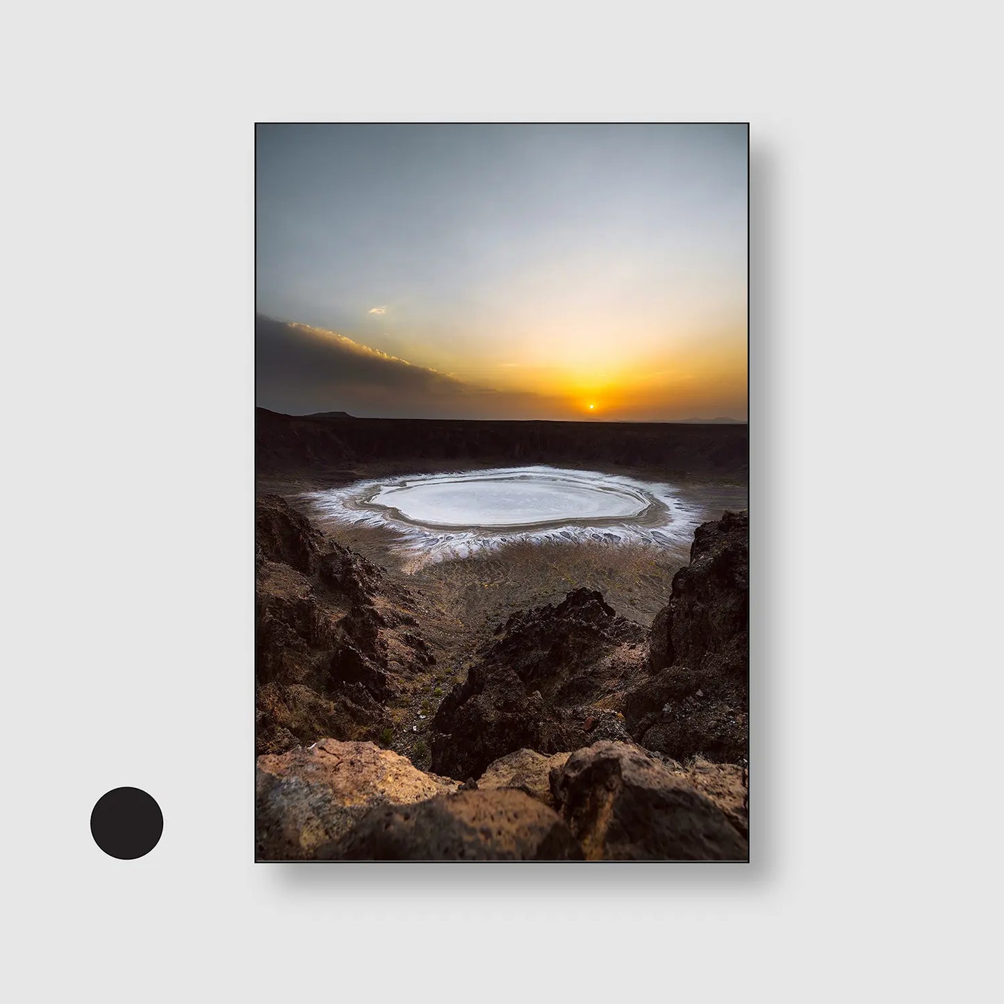 Eye of the Earth (Graphic Only) with Black Frame - Dramatic Nature Wall Art