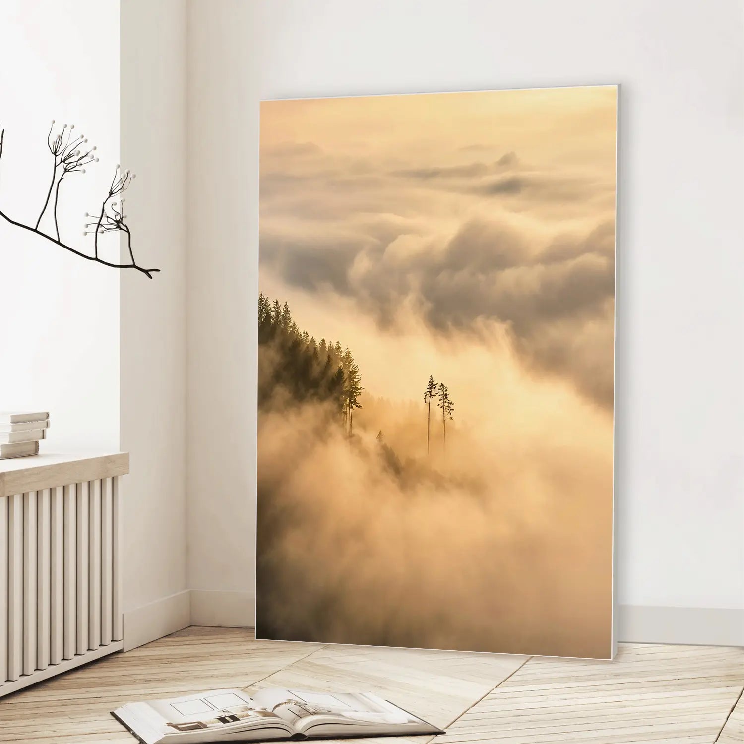 Misty Clouds (Graphic Only) Lifestyle View - Serene Nature Wall Art