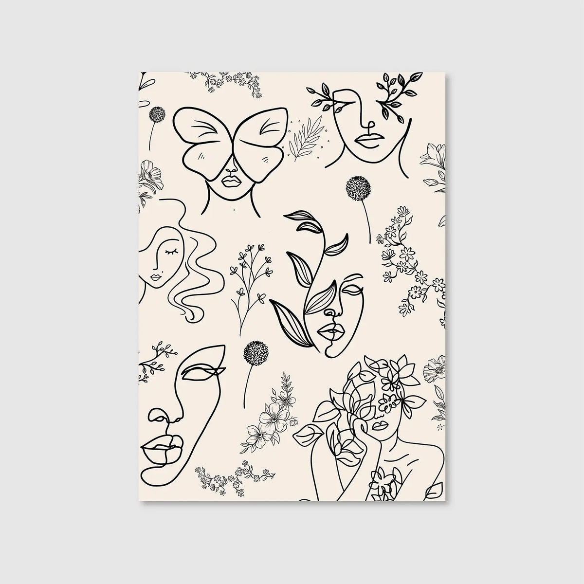 Feminine Flora Faces