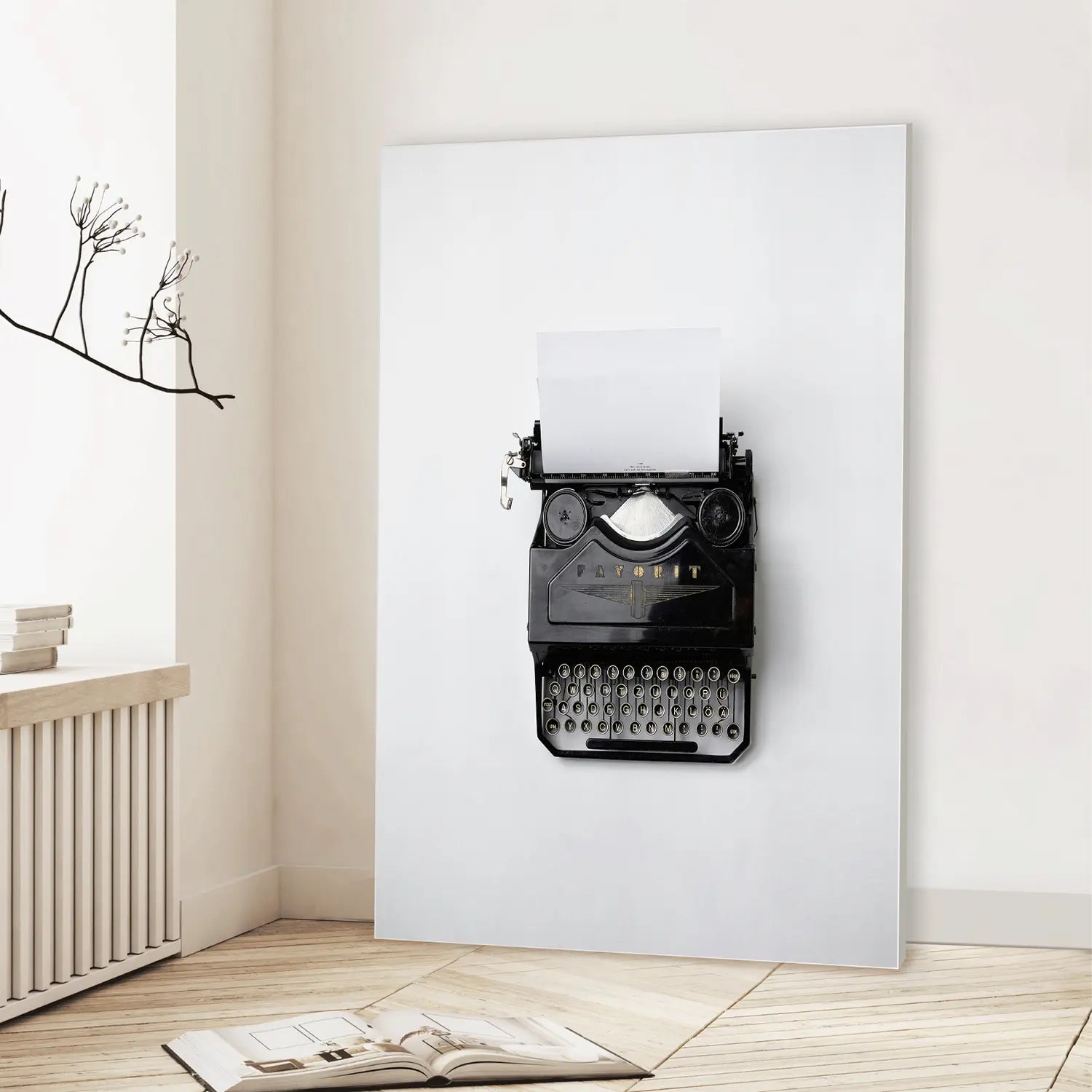 Blank Page (Graphic Only) Lifestyle View - Minimal Still life Wall Art