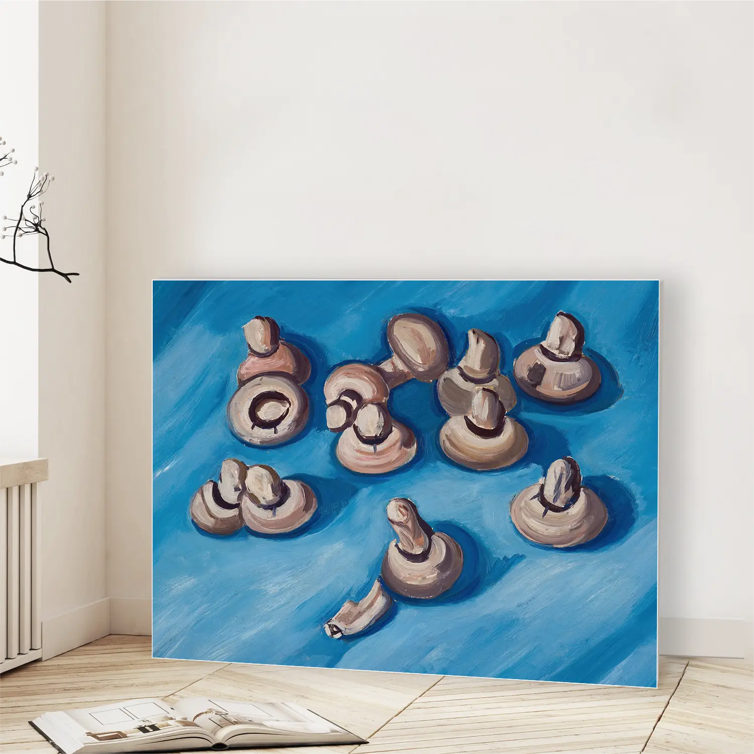 Mushrooms On A Blue Background (1926)