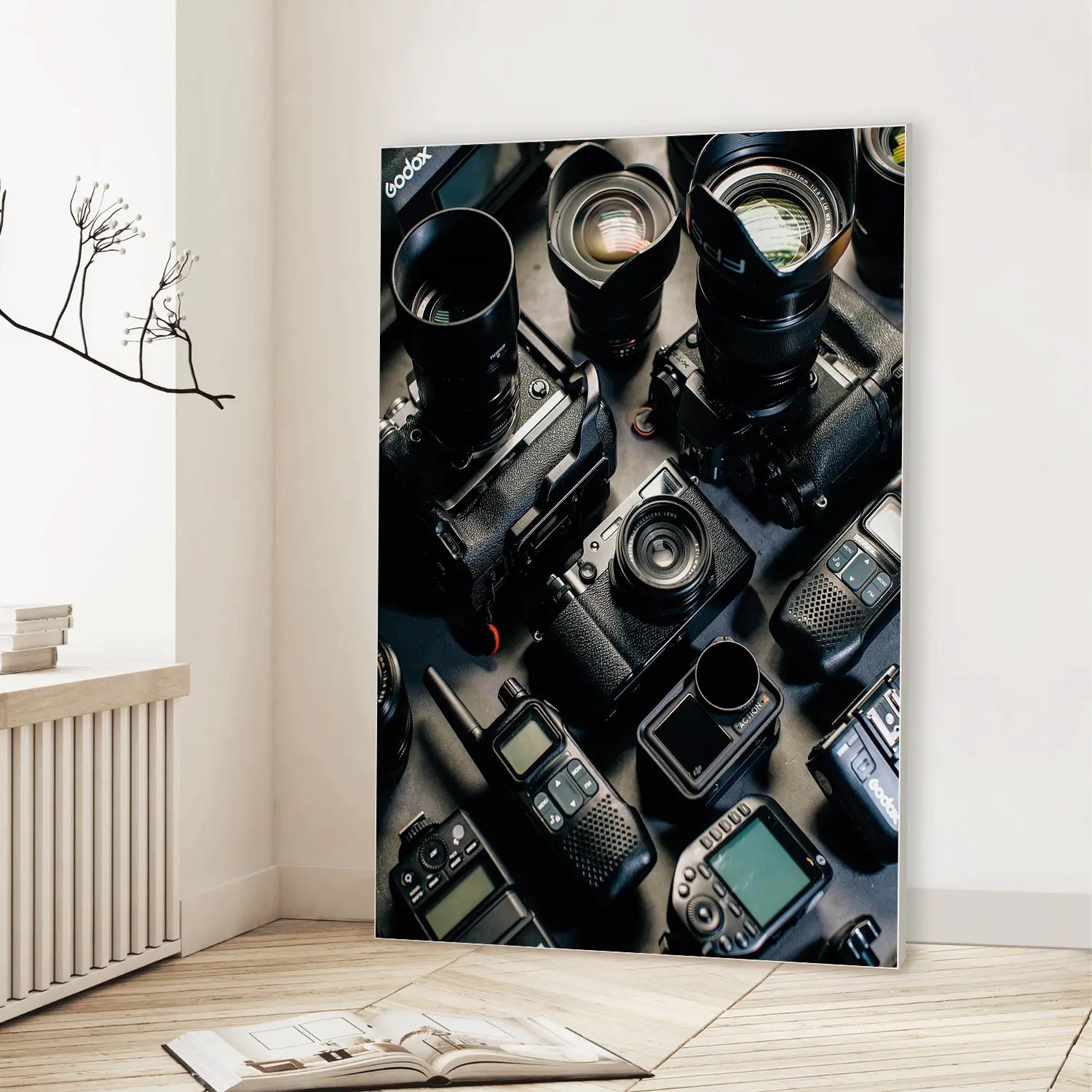 Through the Lens (Graphic Only) Lifestyle View - Playful Still life Wall Art