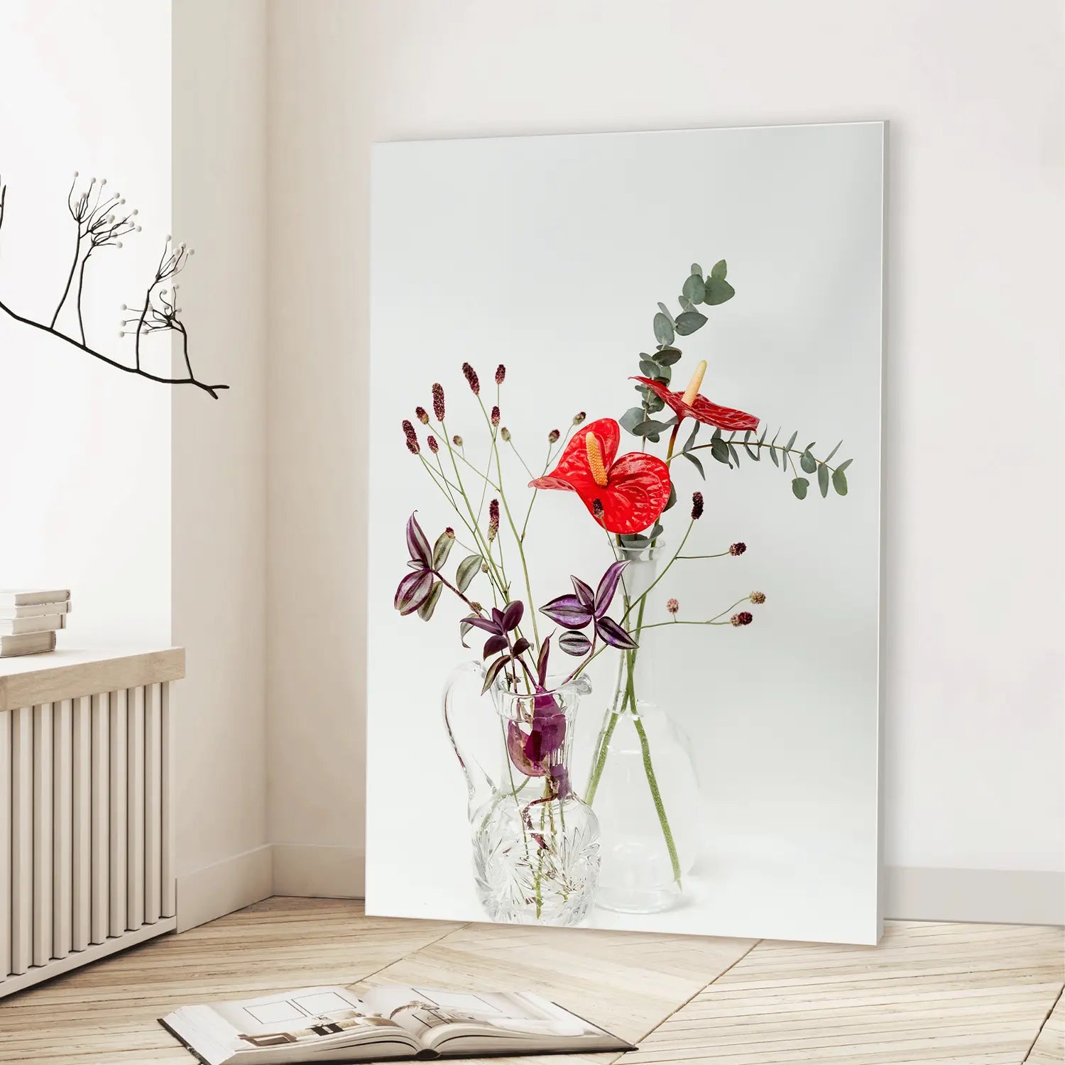 Botanical Balance (Graphic Only) Lifestyle View - Minimal Still life Wall Art