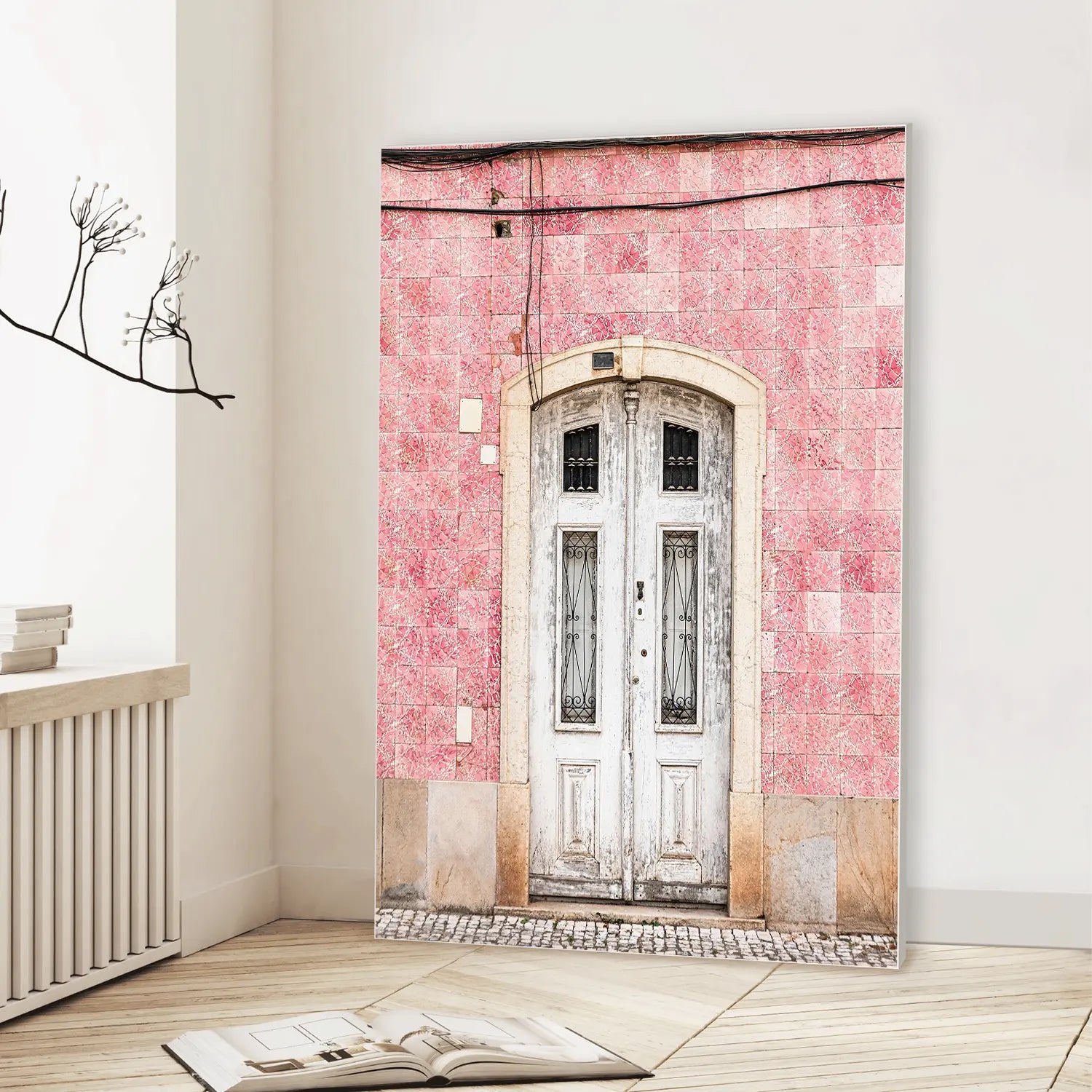 Rose Facade (Graphic Only) Lifestyle View - Minimal Urban Wall Art