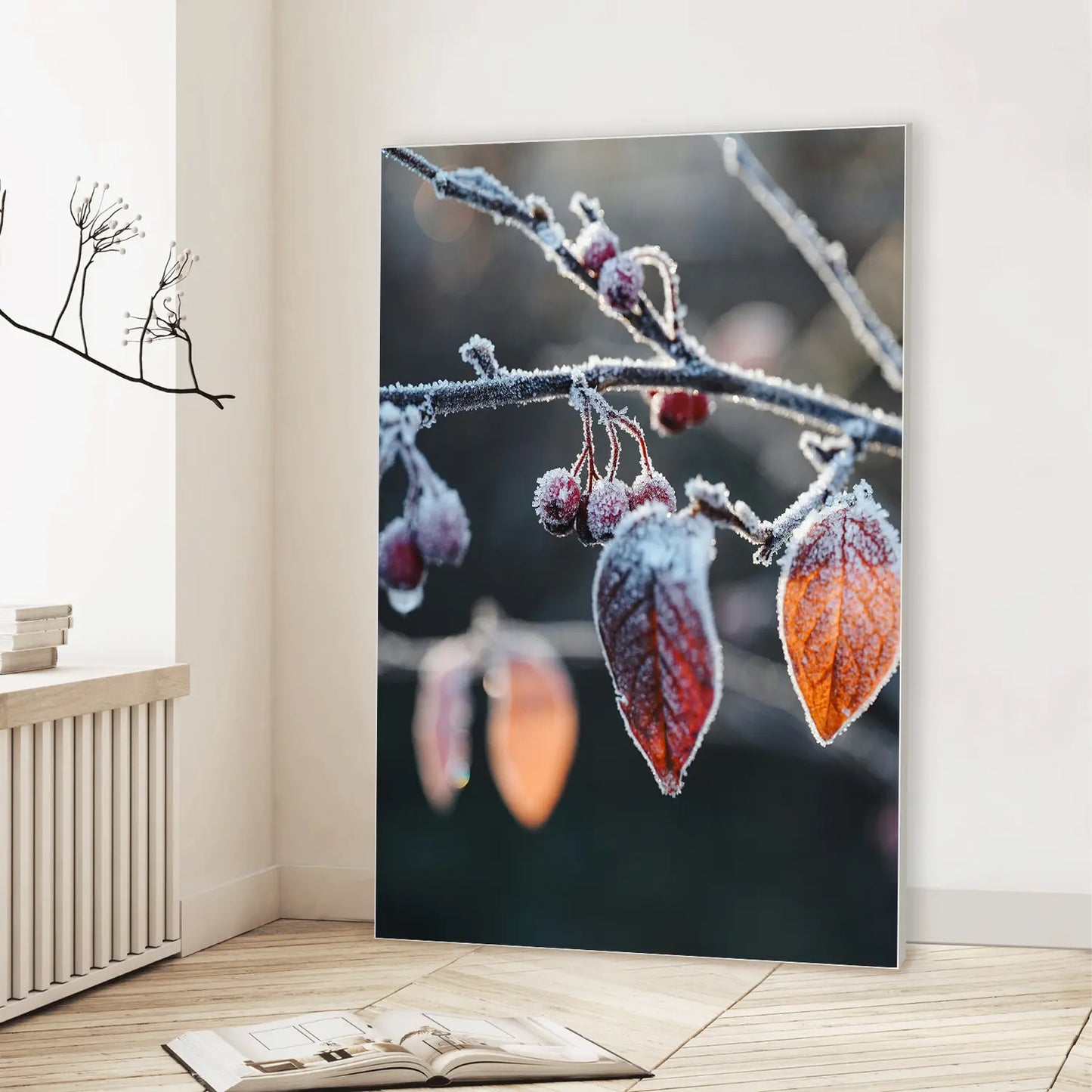 Frozen Garnet (Graphic Only) Lifestyle View - Serene Nature Wall Art
