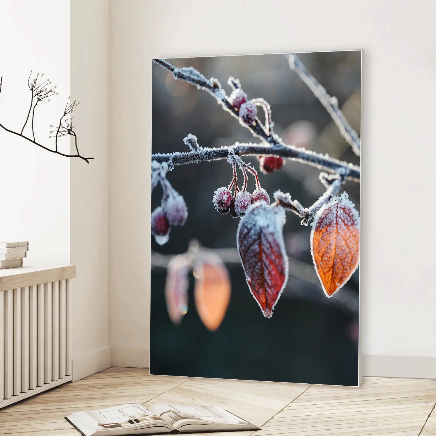 Frozen Garnet (Graphic Only) Lifestyle View - Serene Nature Wall Art